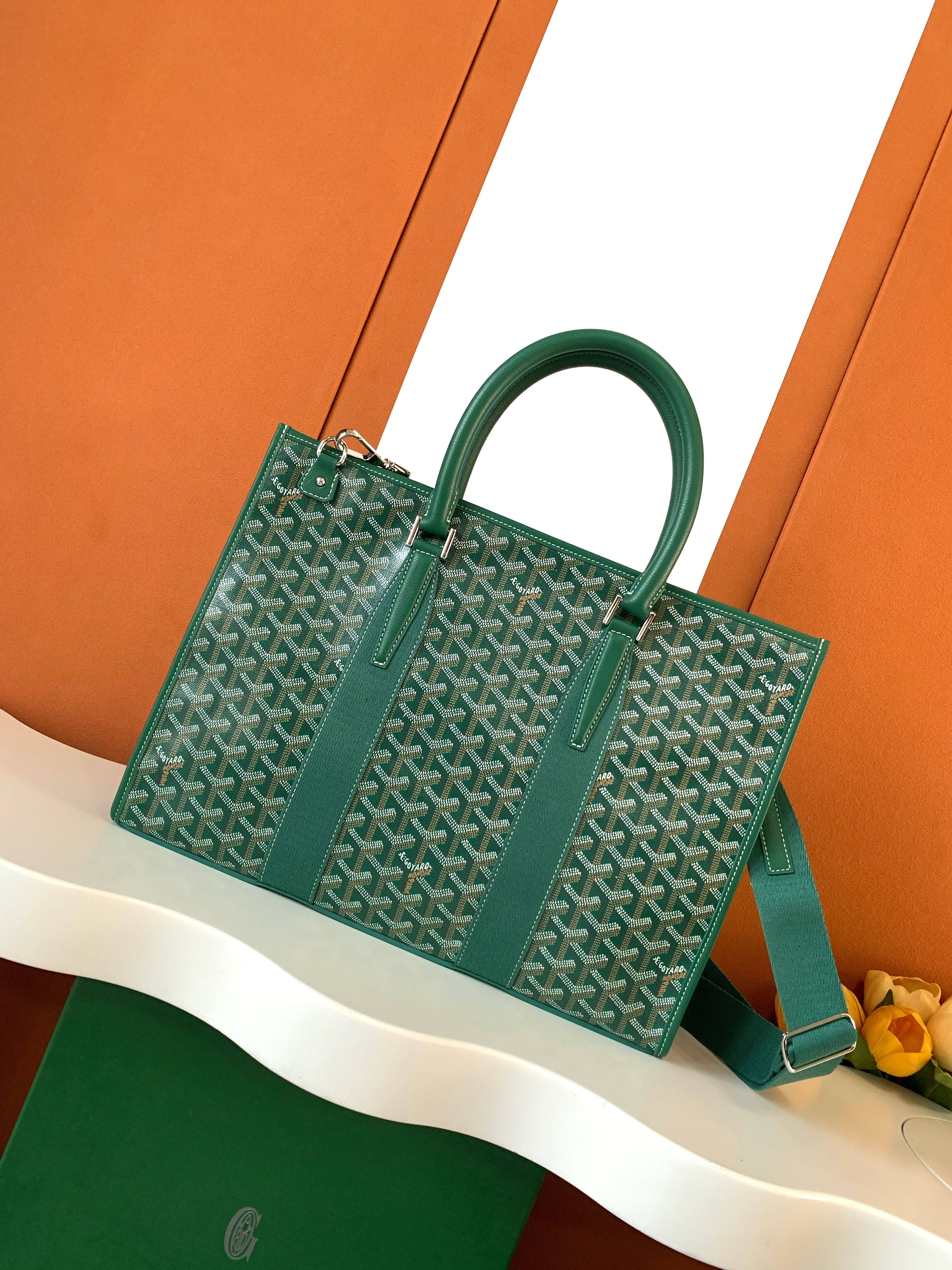 Bagsaaa G09ard Morvan document case green - 39cm