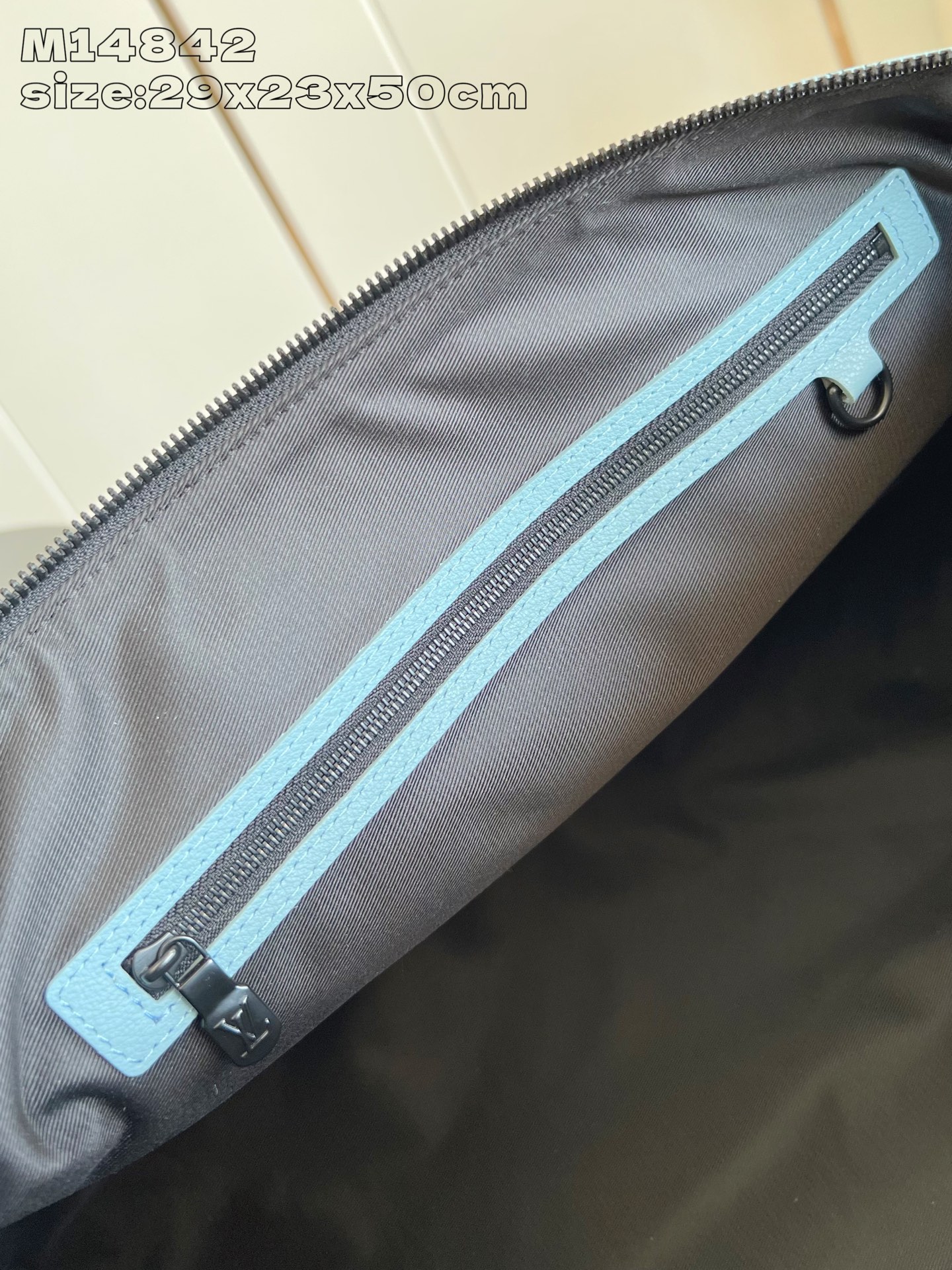 Bagsaaa M14842 LV Keepall Bandoulière 50 Sky Blue - 50 x 29 x 23 cm