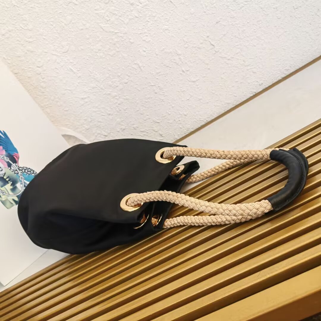Bagsaaa Pra*a Mariner Re-Nylon small bucket bag 1BE082 black - 28cm