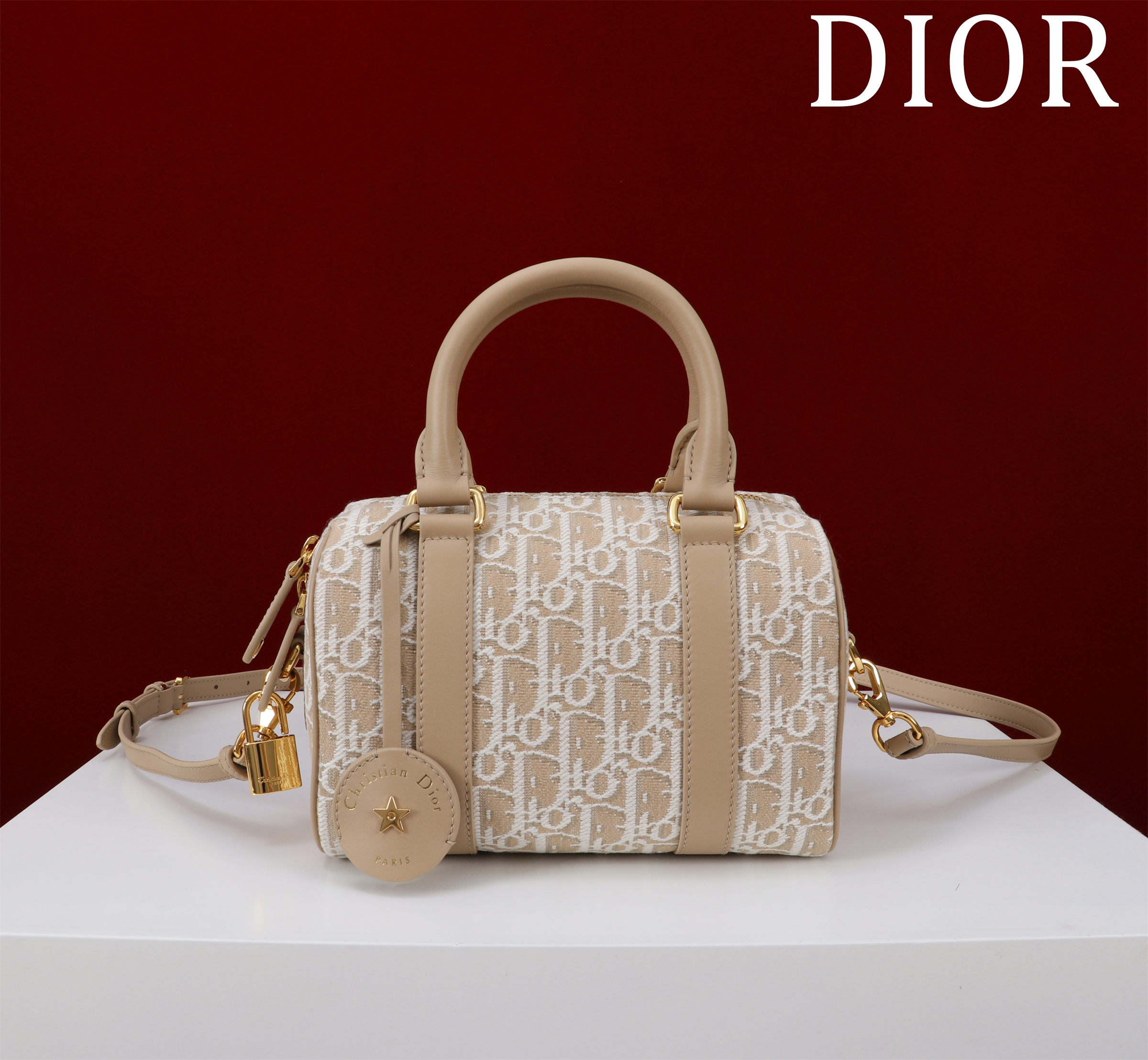 Bagsaaa D10r Groove 20 Bag Natural D10r Oblique Jacquard - 20.5cm