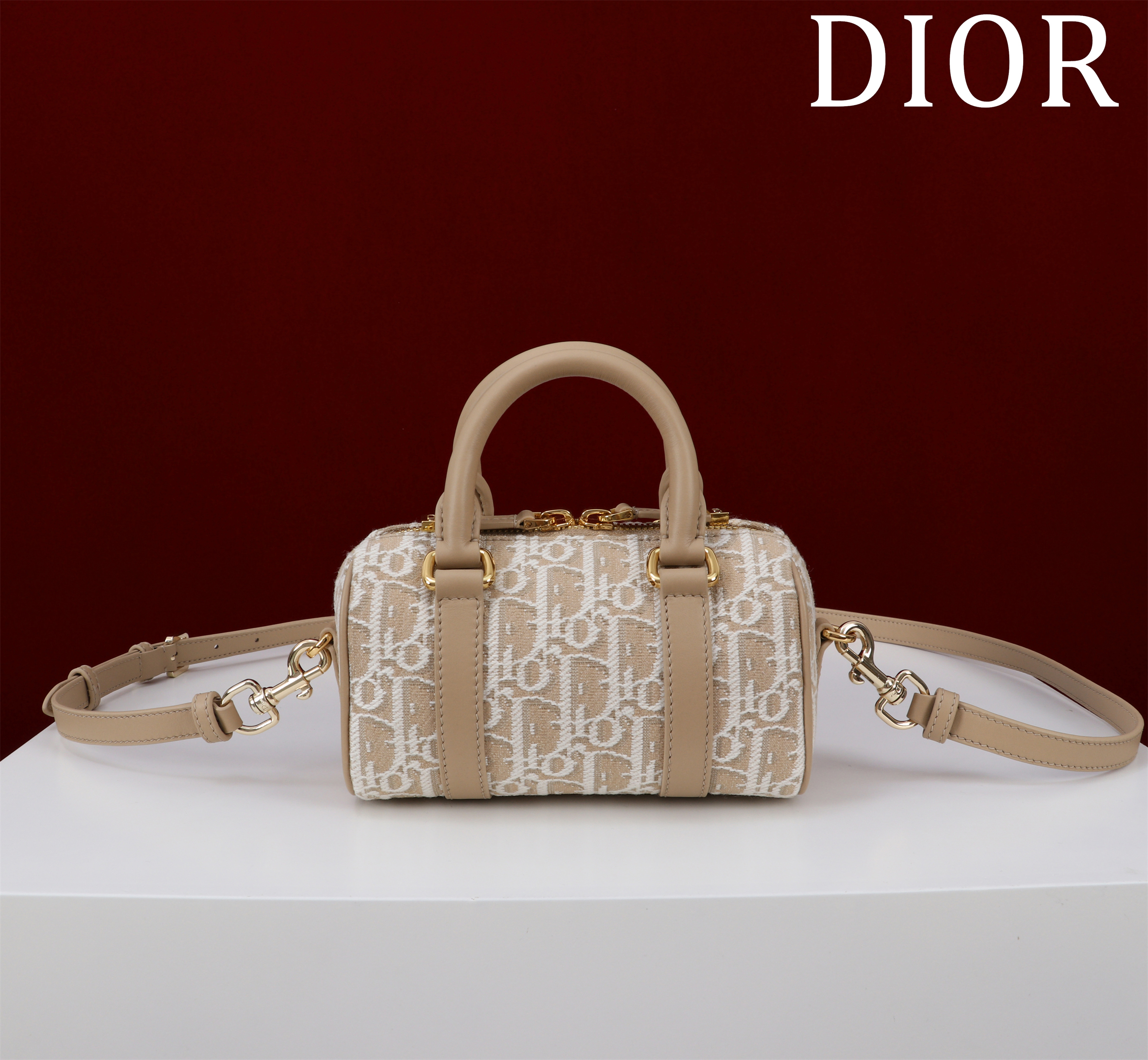 Bagsaaa D10r Groove 17 Nano Bag Natural D10r Oblique Jacquard - 17cm