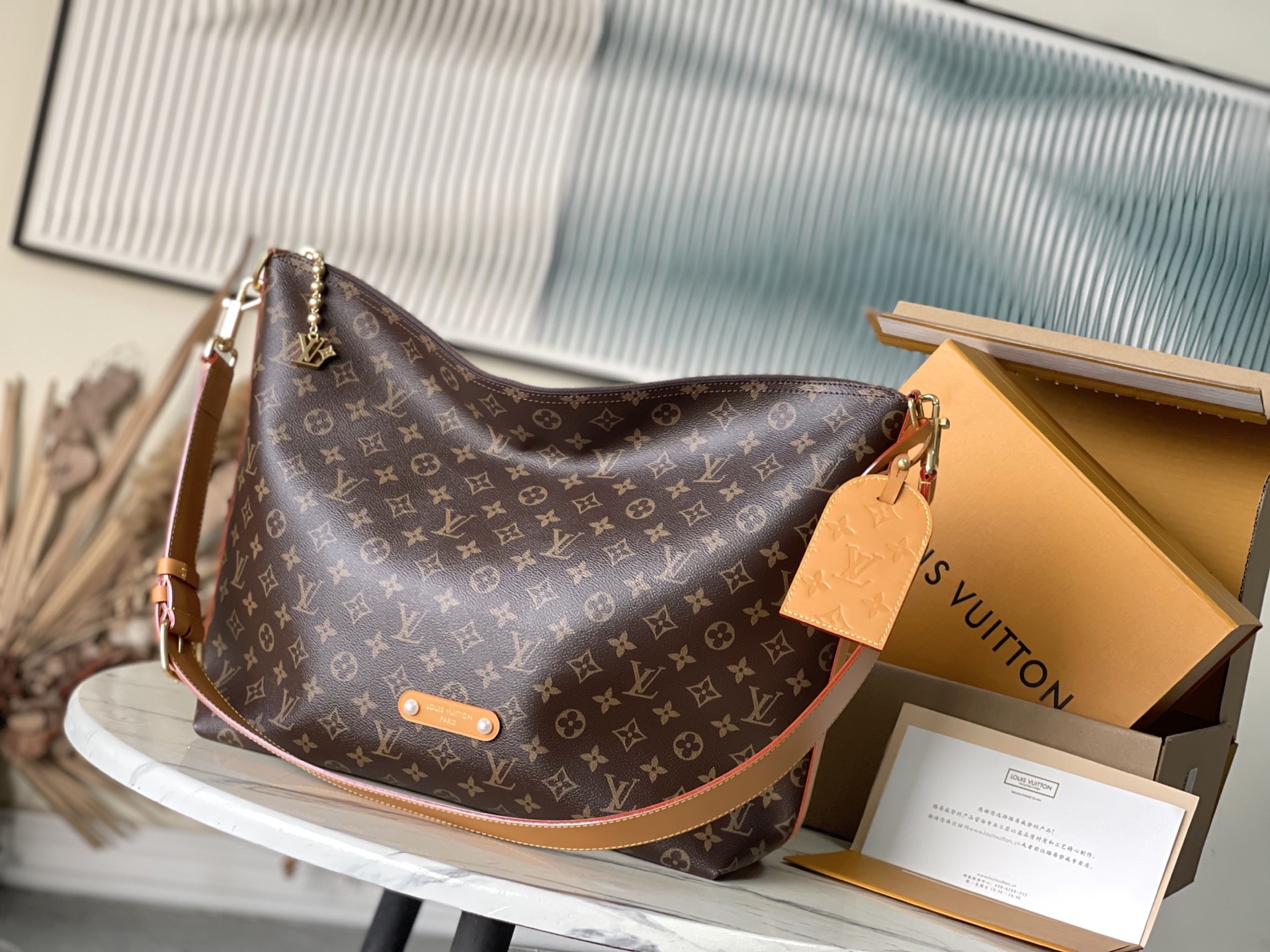 Bagsaaa M14018 LV Vagabond Hobo Monogram - 38cm