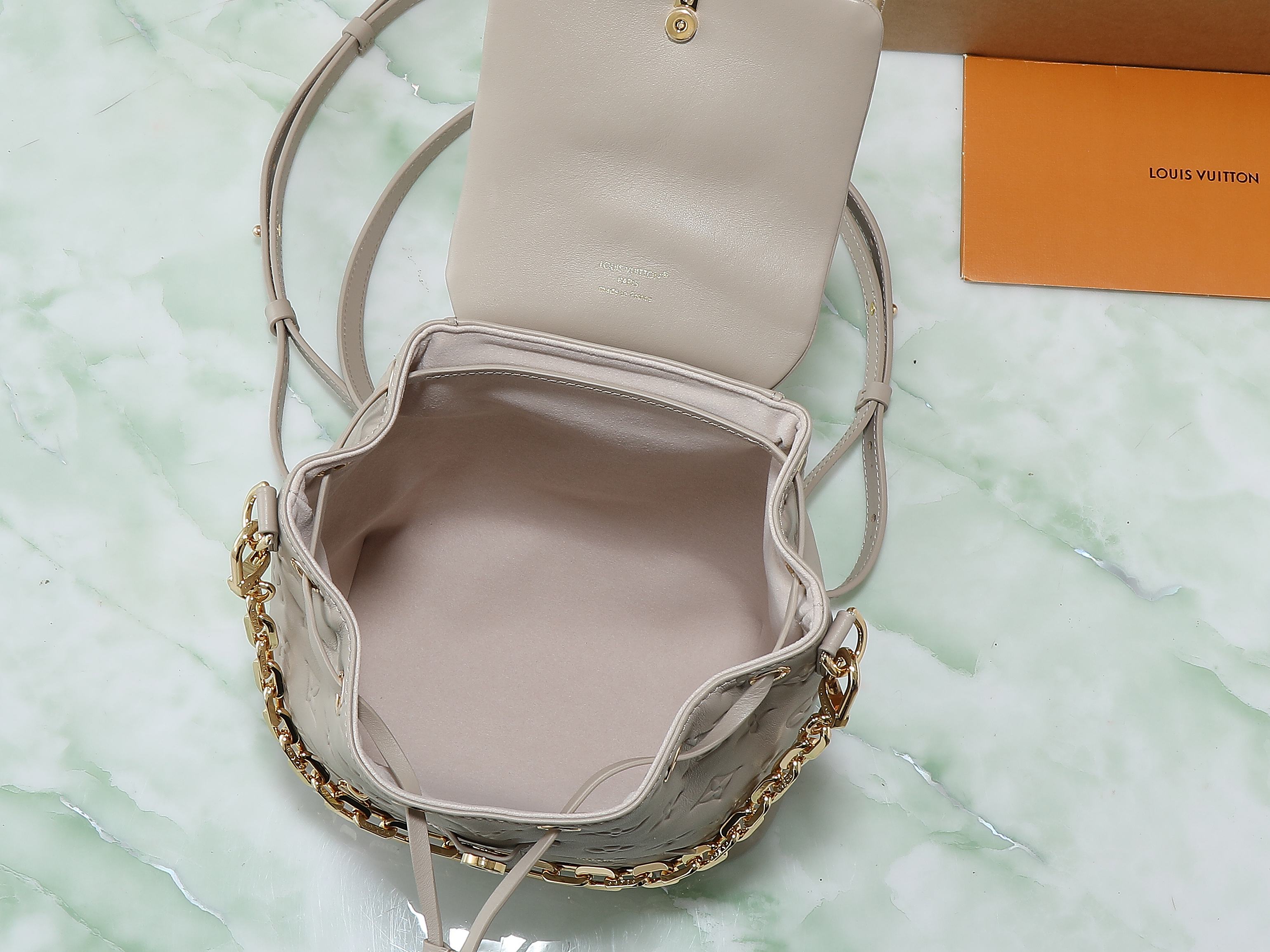 Bagsaaa LV M13358 Coussin Backpack PM Gray - 26cm