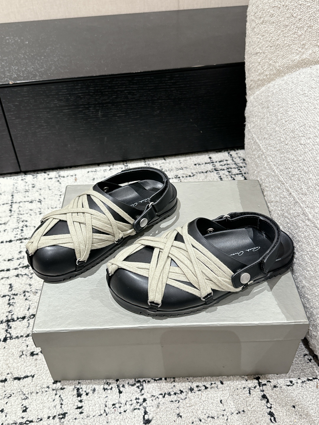 Bagsaaa Rick Owens Hollywood mules black