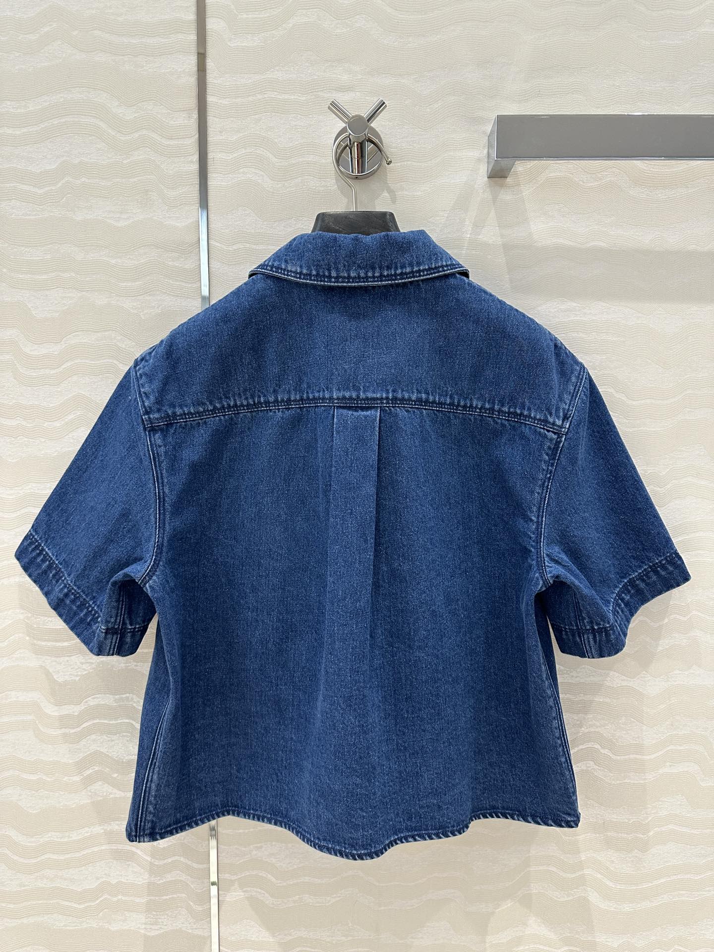 Bagsaaa L0ew* Short sleeve shirt in denim