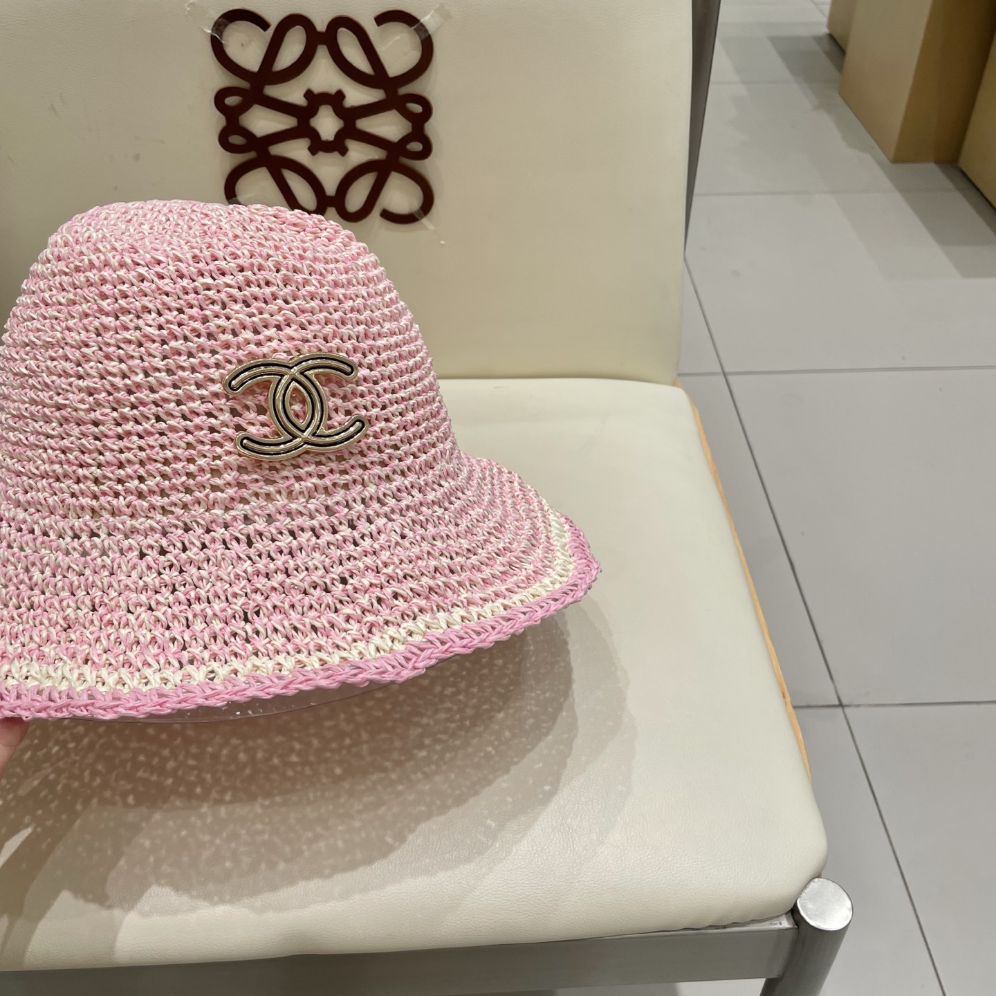 Bagsaaa Ch**el Pink Hat