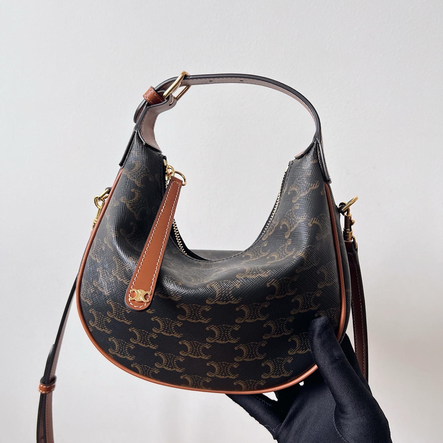 Bagsaaa Teen Ce1i*e Lulu In Triomphe Canvas And Calfskin 120722 - 21 x 24 x 5 CM
