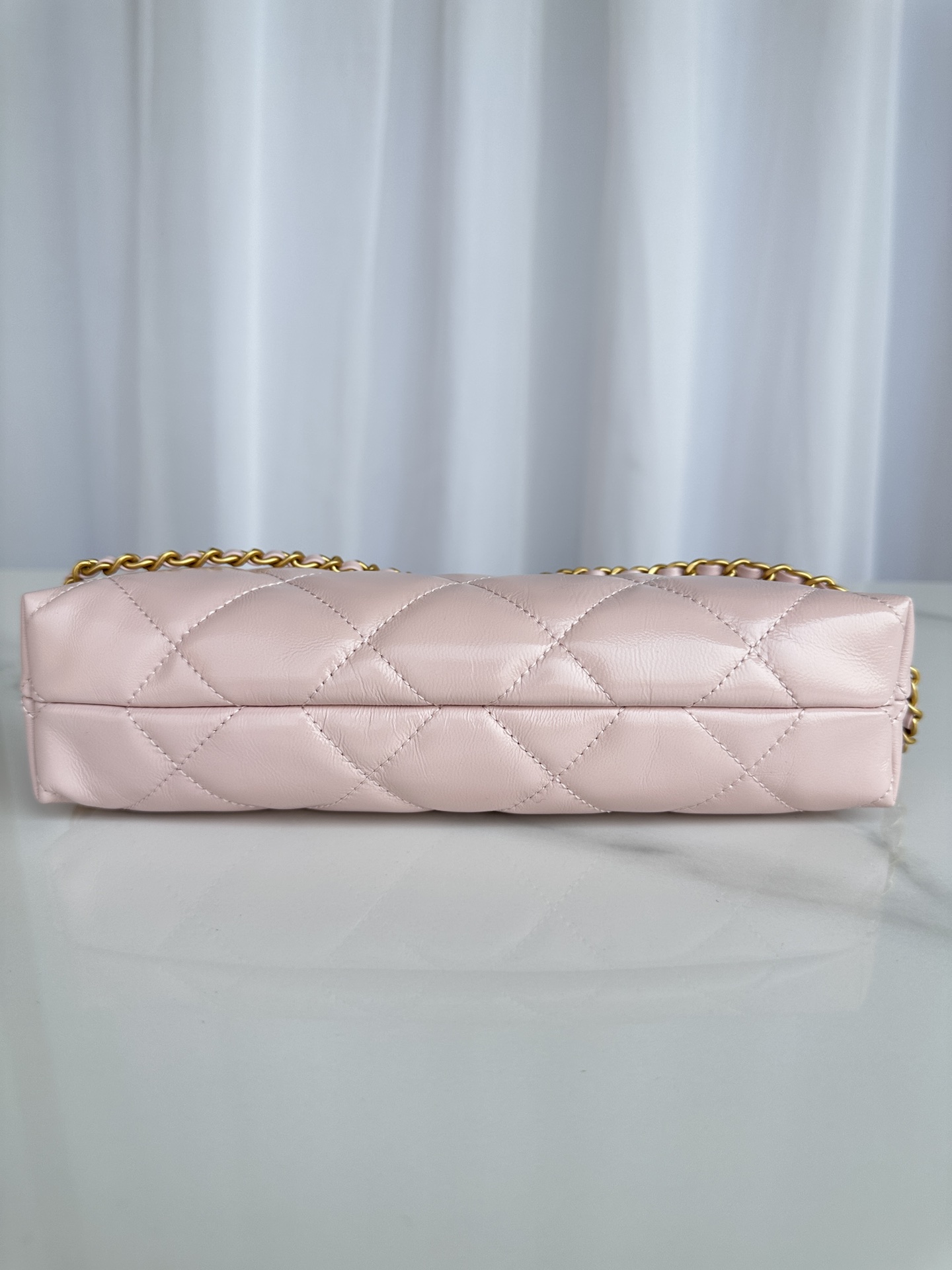Bagsaaa Ch**el Hobo Handbag AS5528 Pink - 26cm