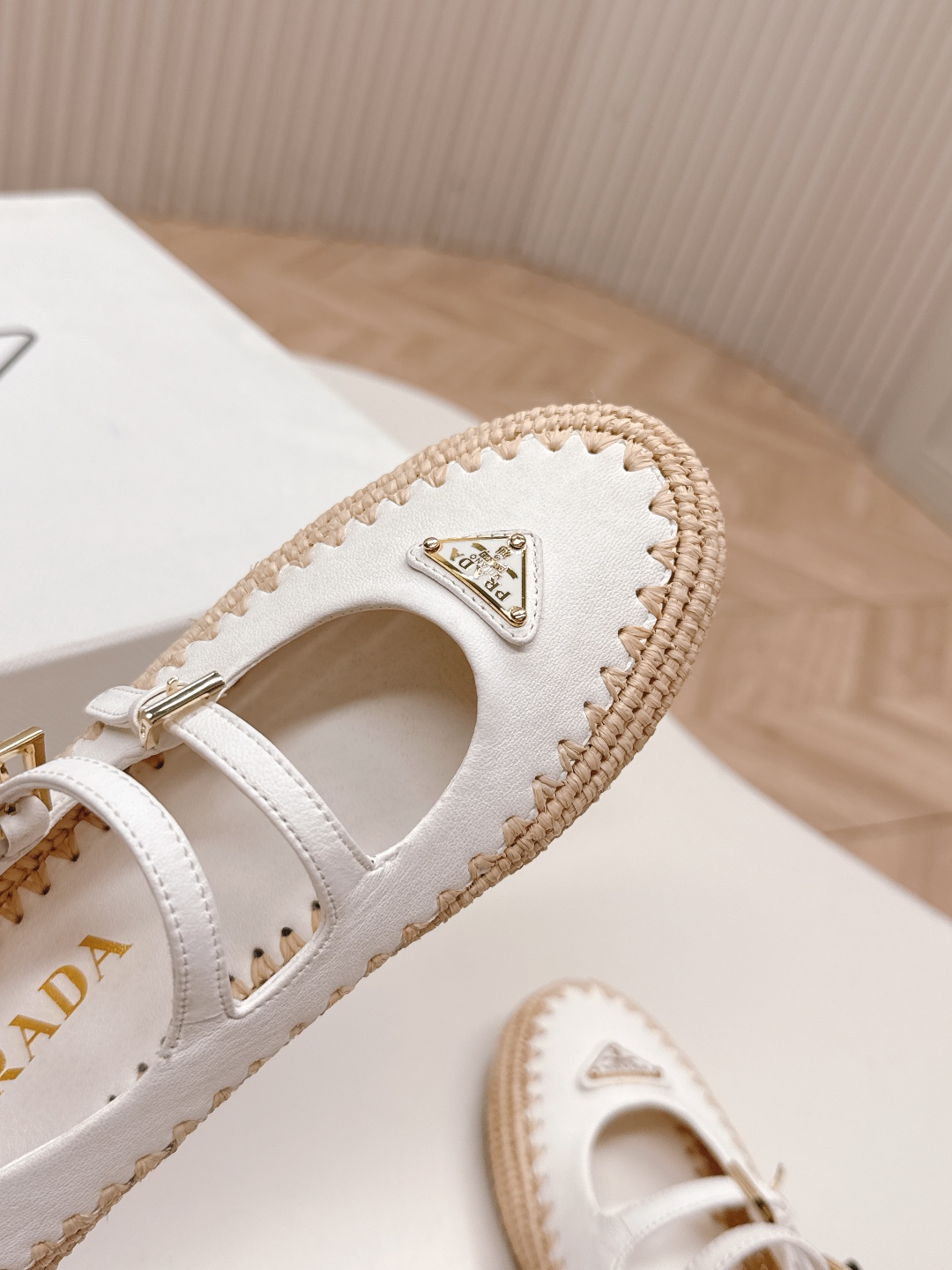 Bagsaaa Pra*a Suede ballerinas ivory