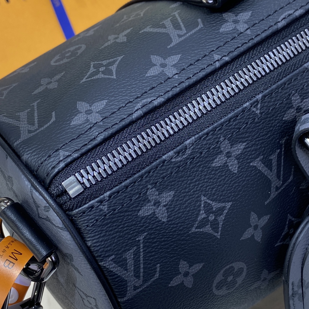 Bagsaaa LV M46655 Keepall Bandoulière 35 Monogram Eclipse coated canvas - 34cm