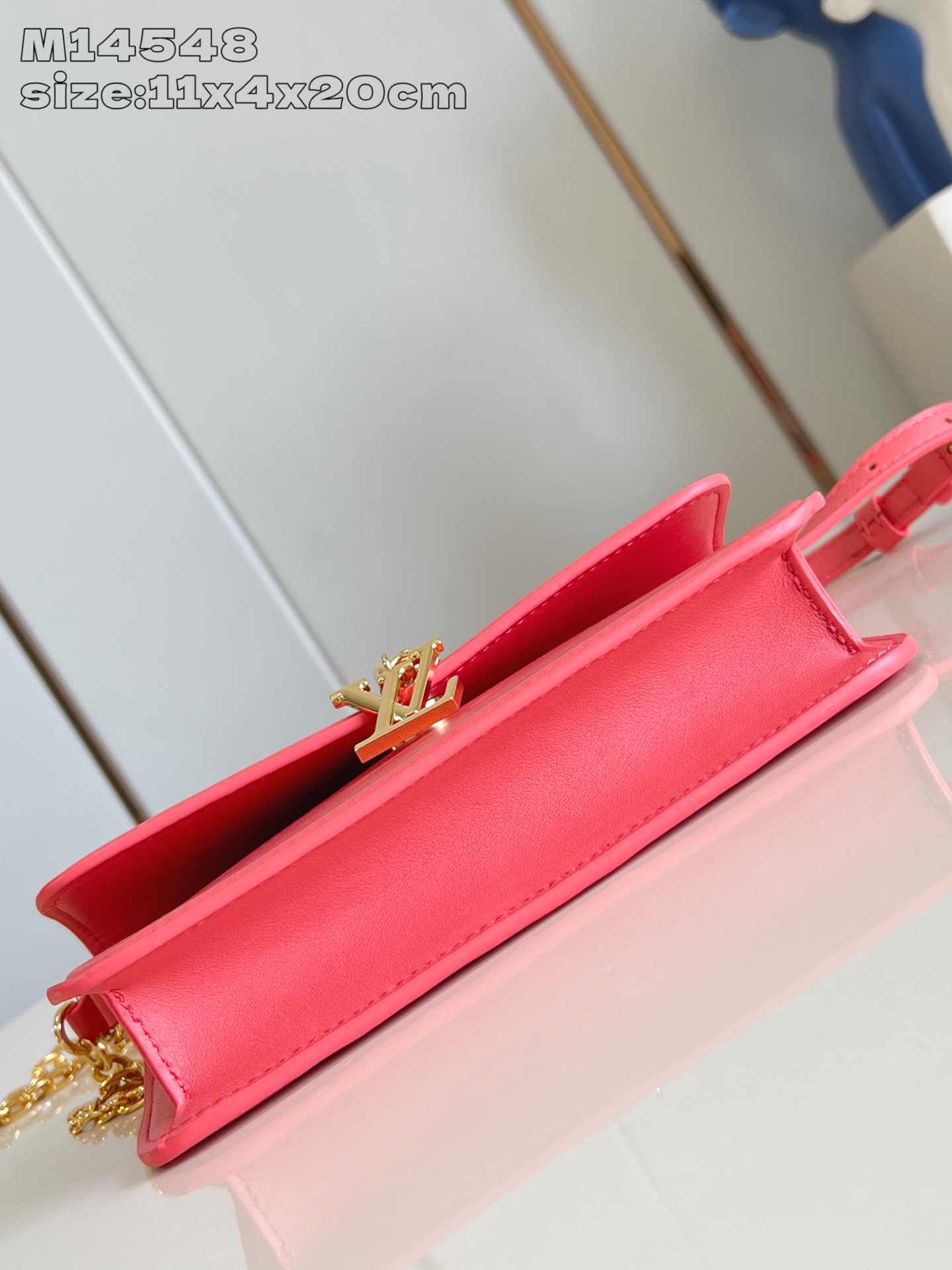 Bagsaaa LV M14548 Wallet On Chain LV Bloom Coral - 20cm