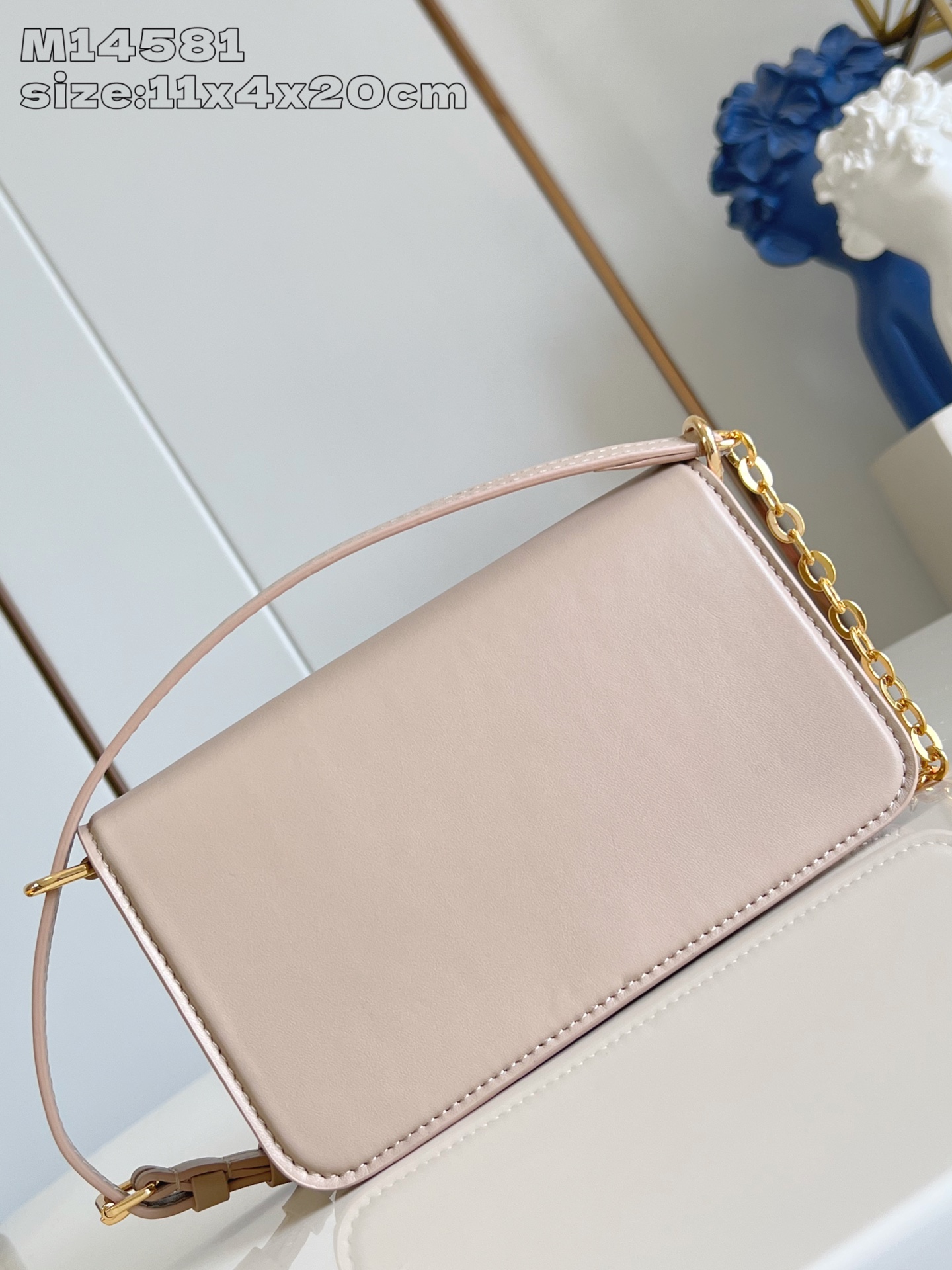Bagsaaa LV M14581 Wallet On Chain LV Bloom Beige - 20cm