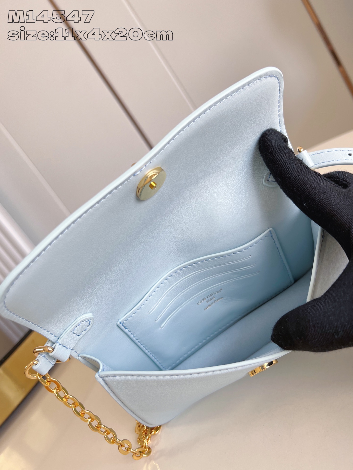Bagsaaa LV M14547 Wallet On Chain LV Bloom Blue - 20cm