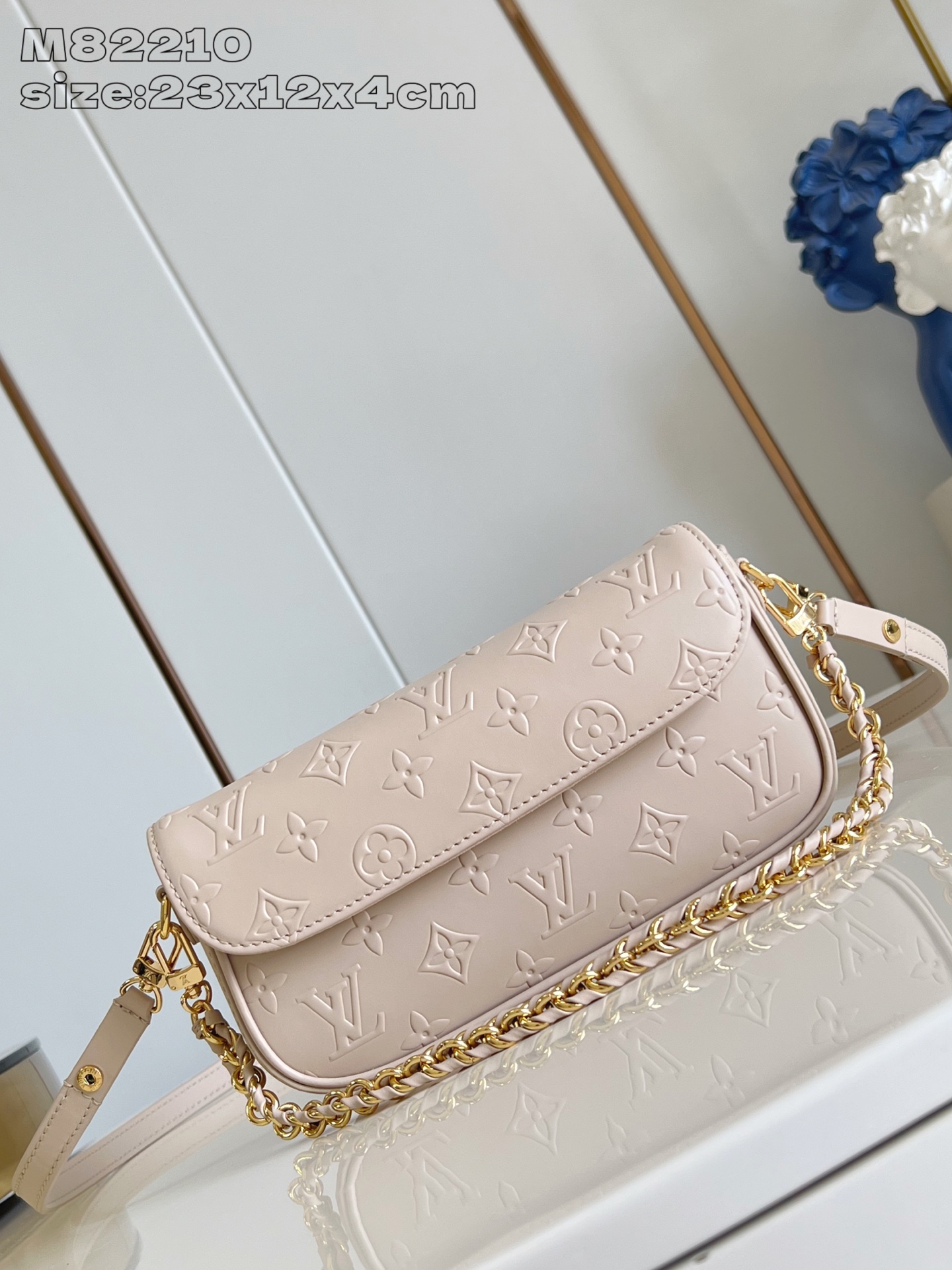 Bagsaaa LV M14714 Wallet On Chain Ivy Beige - 23.5cm