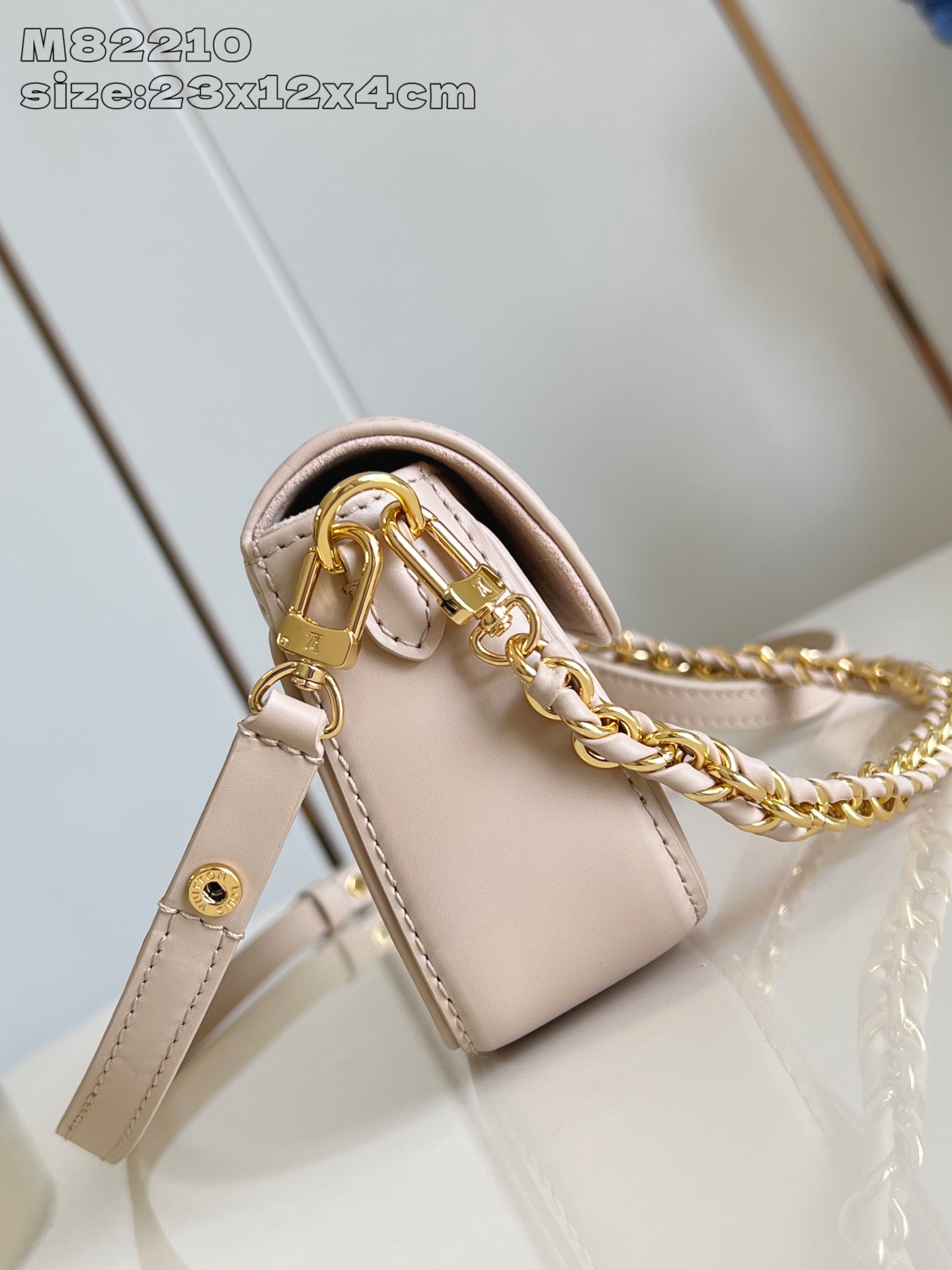 Bagsaaa LV M14714 Wallet On Chain Ivy Beige - 23.5cm