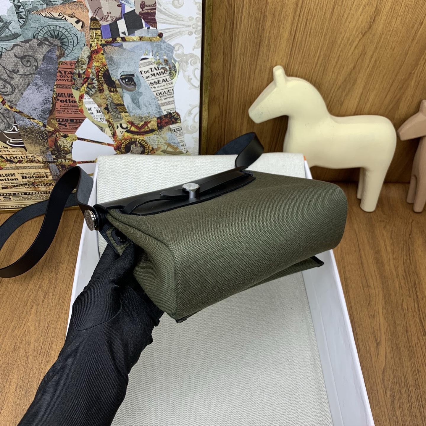 Bagsaa H**me5 Mini Herbag Green & Black - 20cm