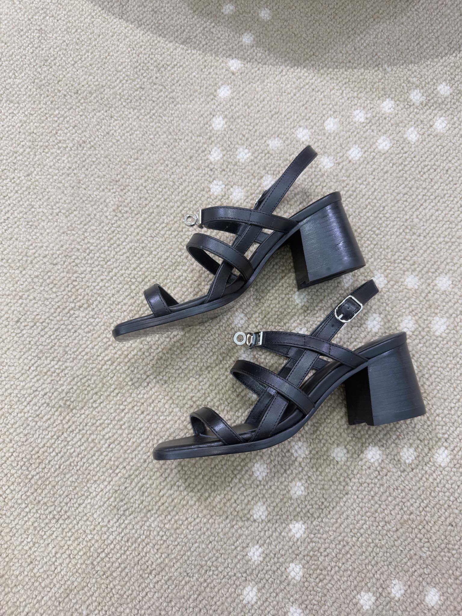 Bagsaaa H**me5 Eve 60 sandals black - 6cm