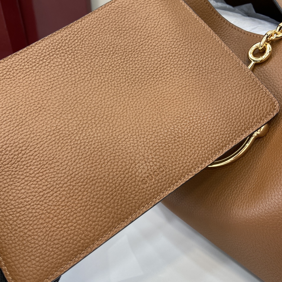 Bagsaaa Gvc*1 Softbit maxi shoulder bag 837466 brown - 46cm