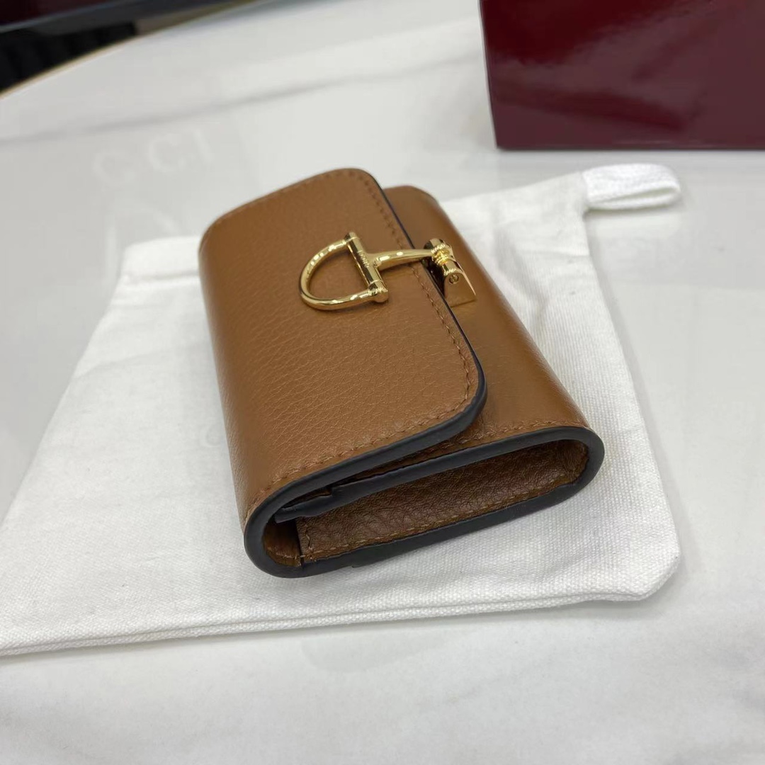 Bagsaaa Gvc*1 Softbit card case 828148 brown - 10.5cm