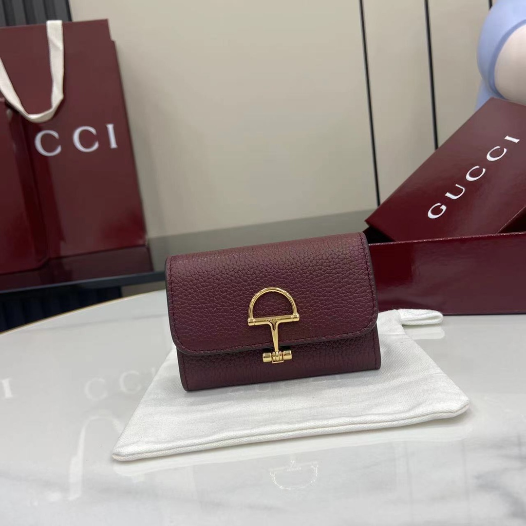 Bagsaaa Gvc*1 Softbit card case 828148 dark red - 10.5cm