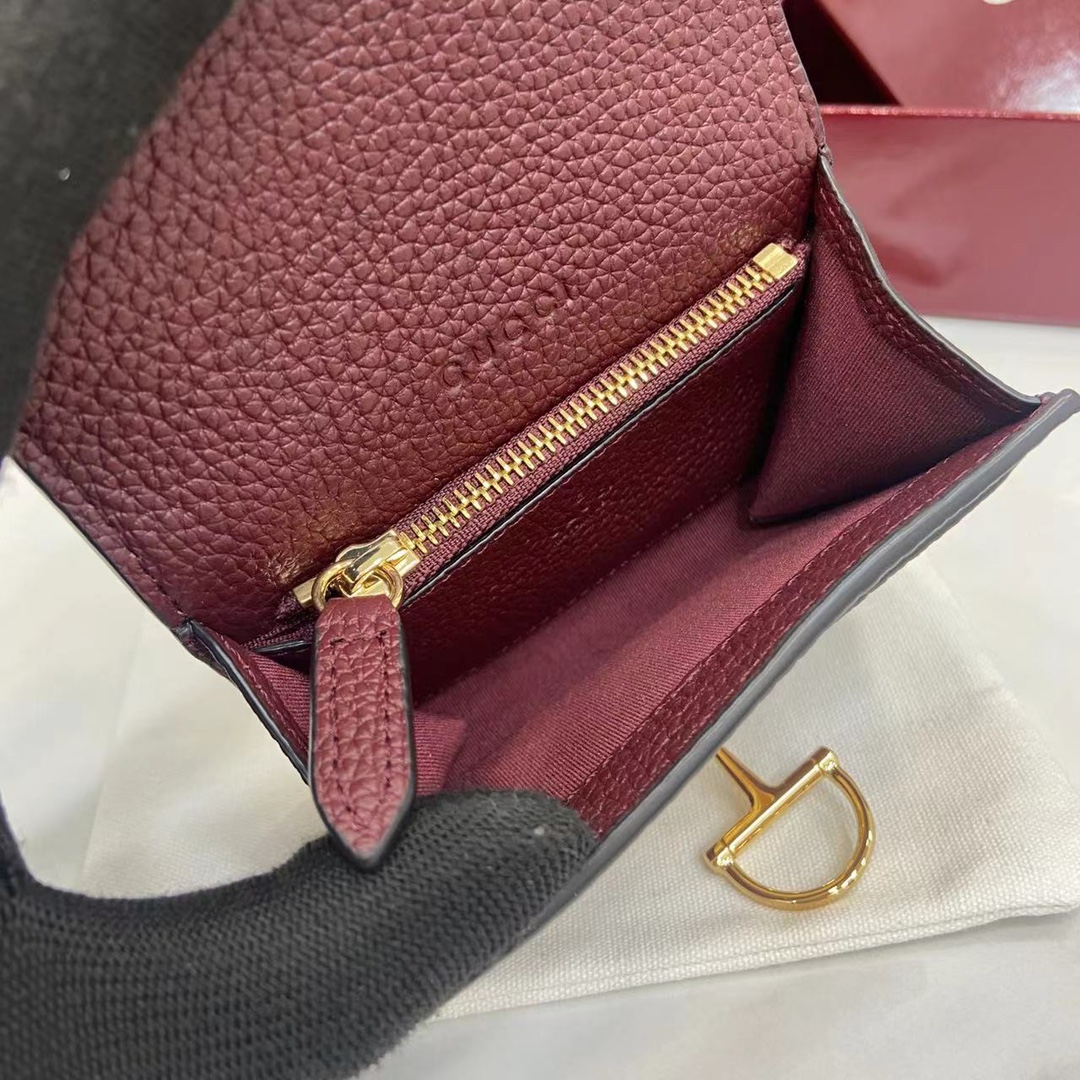 Bagsaaa Gvc*1 Softbit card case 828148 dark red - 10.5cm
