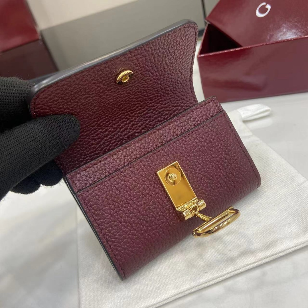 Bagsaaa Gvc*1 Softbit card case 828148 dark red - 10.5cm