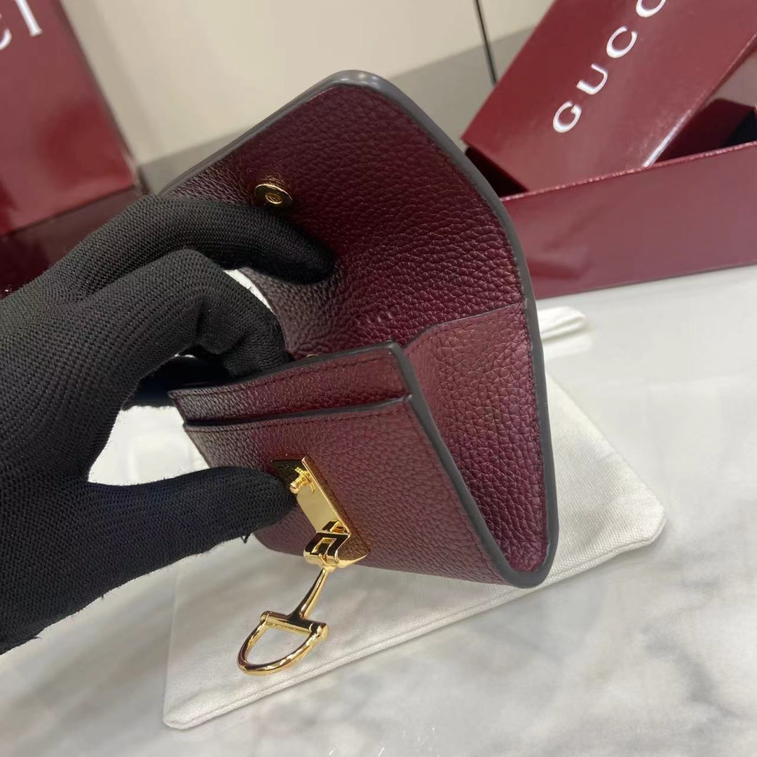 Bagsaaa Gvc*1 Softbit card case 828148 dark red - 10.5cm