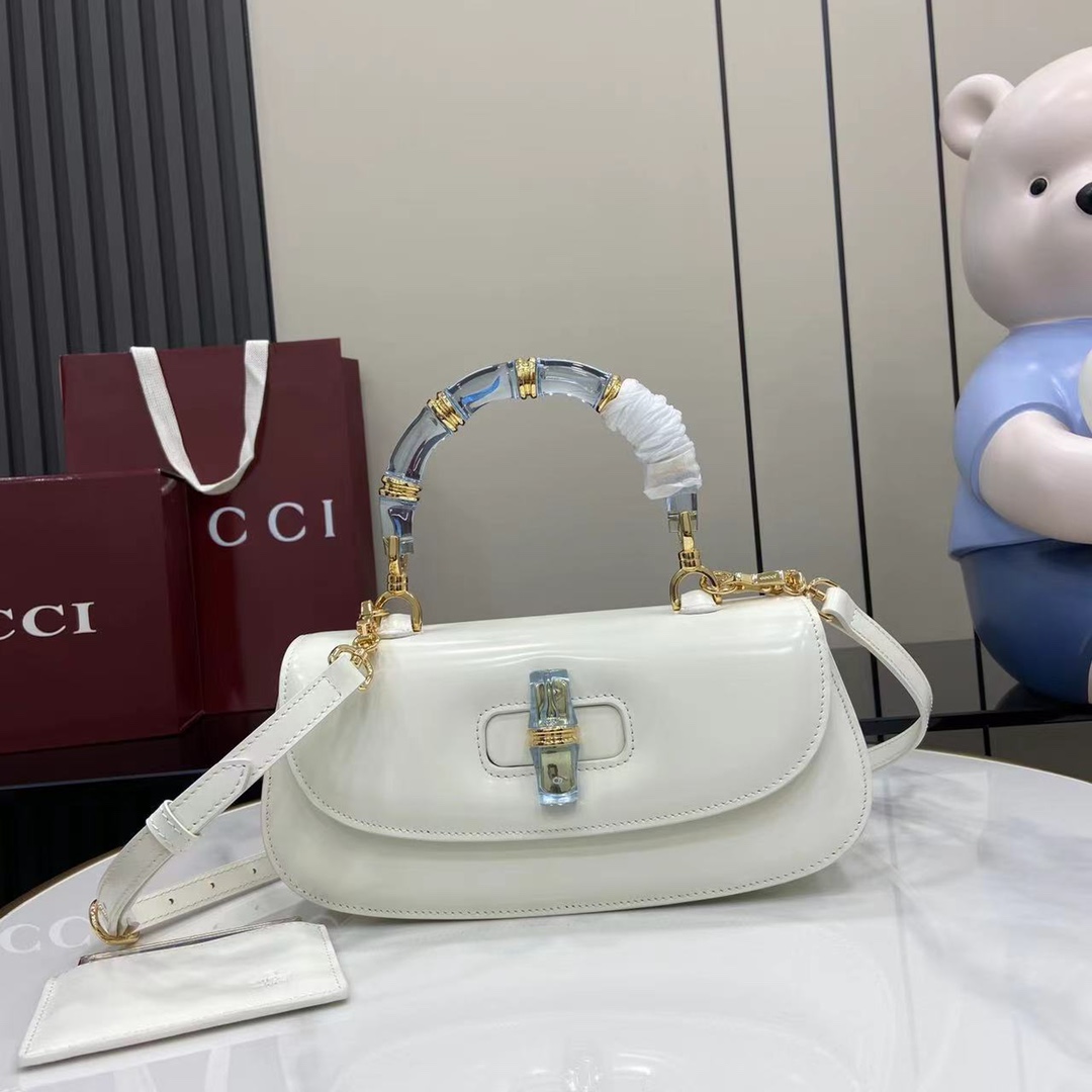 Bagsaaa Gvc*1 Bamboo Diva medium bag 827750 white - 27cm