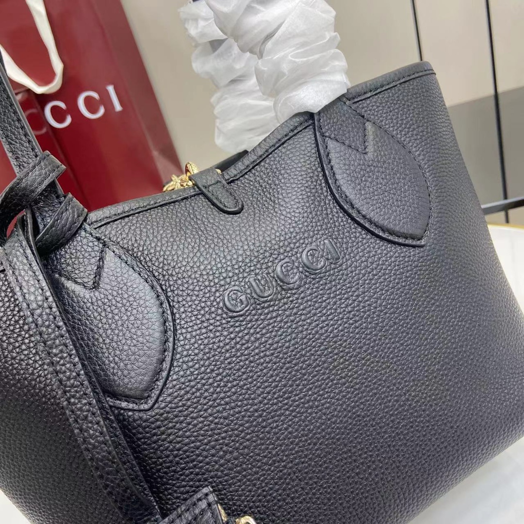 Bagsaaa Gvc*1 Totissima small reversible tote bag 839124 black - 21cm