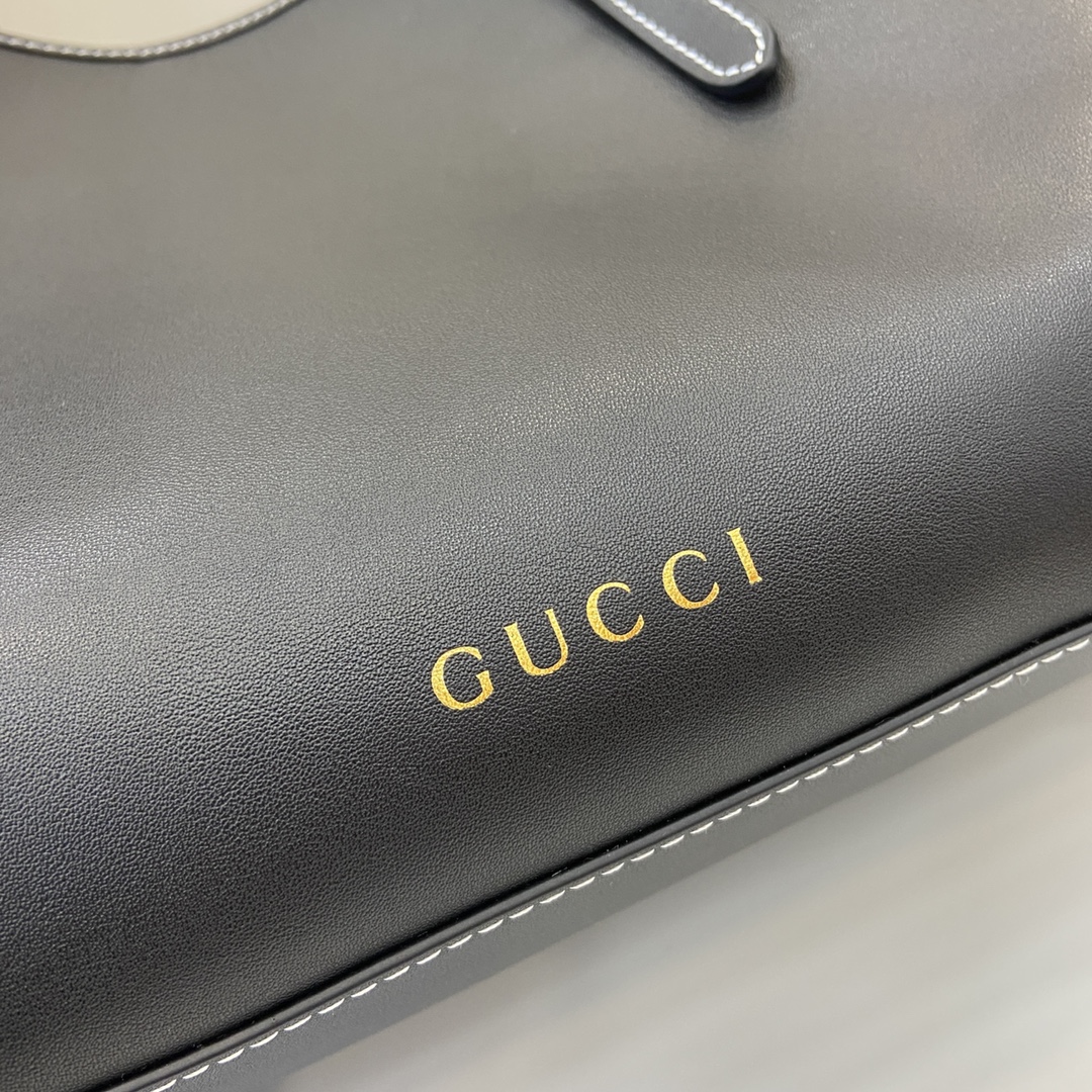 Bagsaaa Gvc*1 GG Emblem Medium Tote Bag 815213 black - 38 x 25 x 15 cm