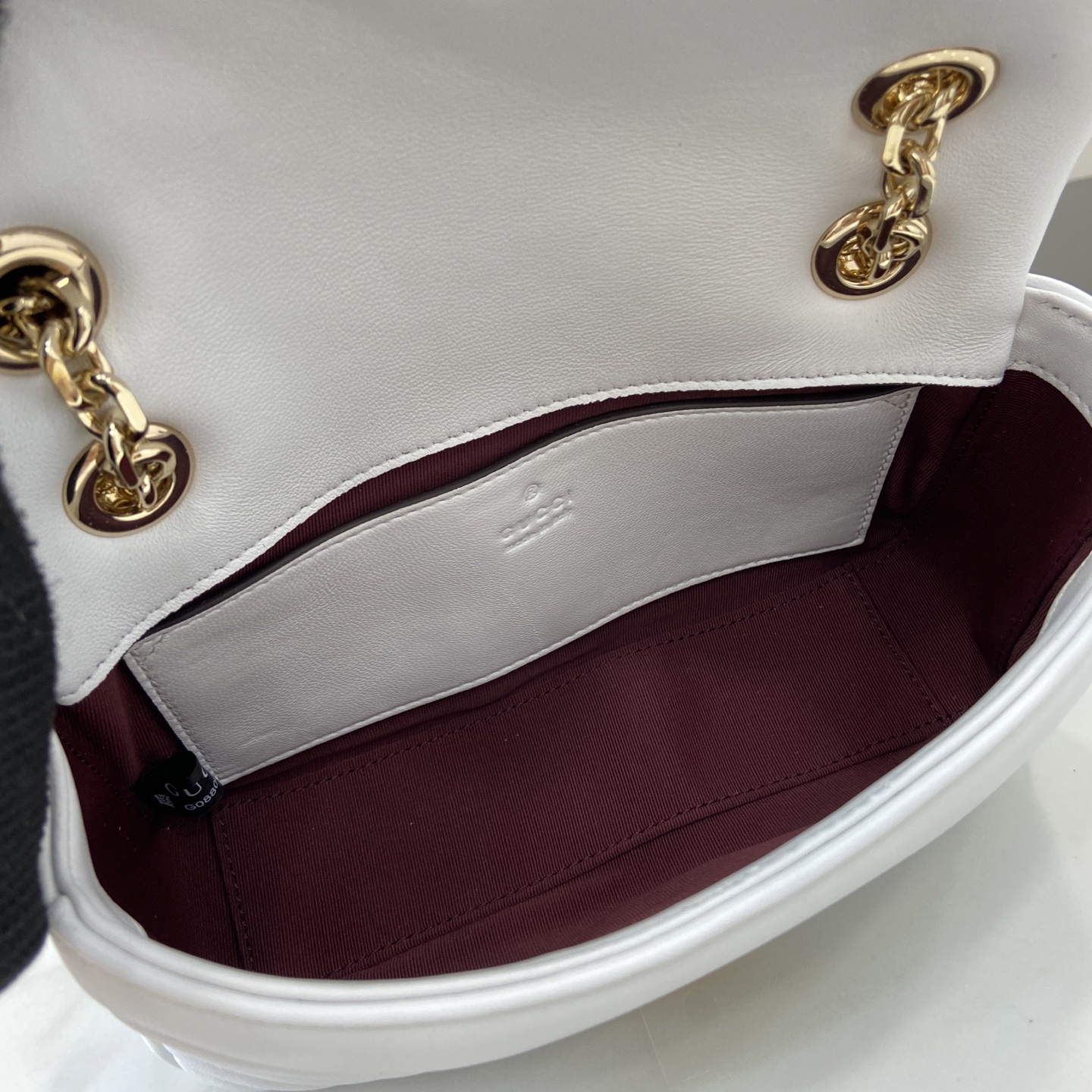 Bagsaaa Gvc*1 GG Marmont small shoulder bag 837280 white - 22cm