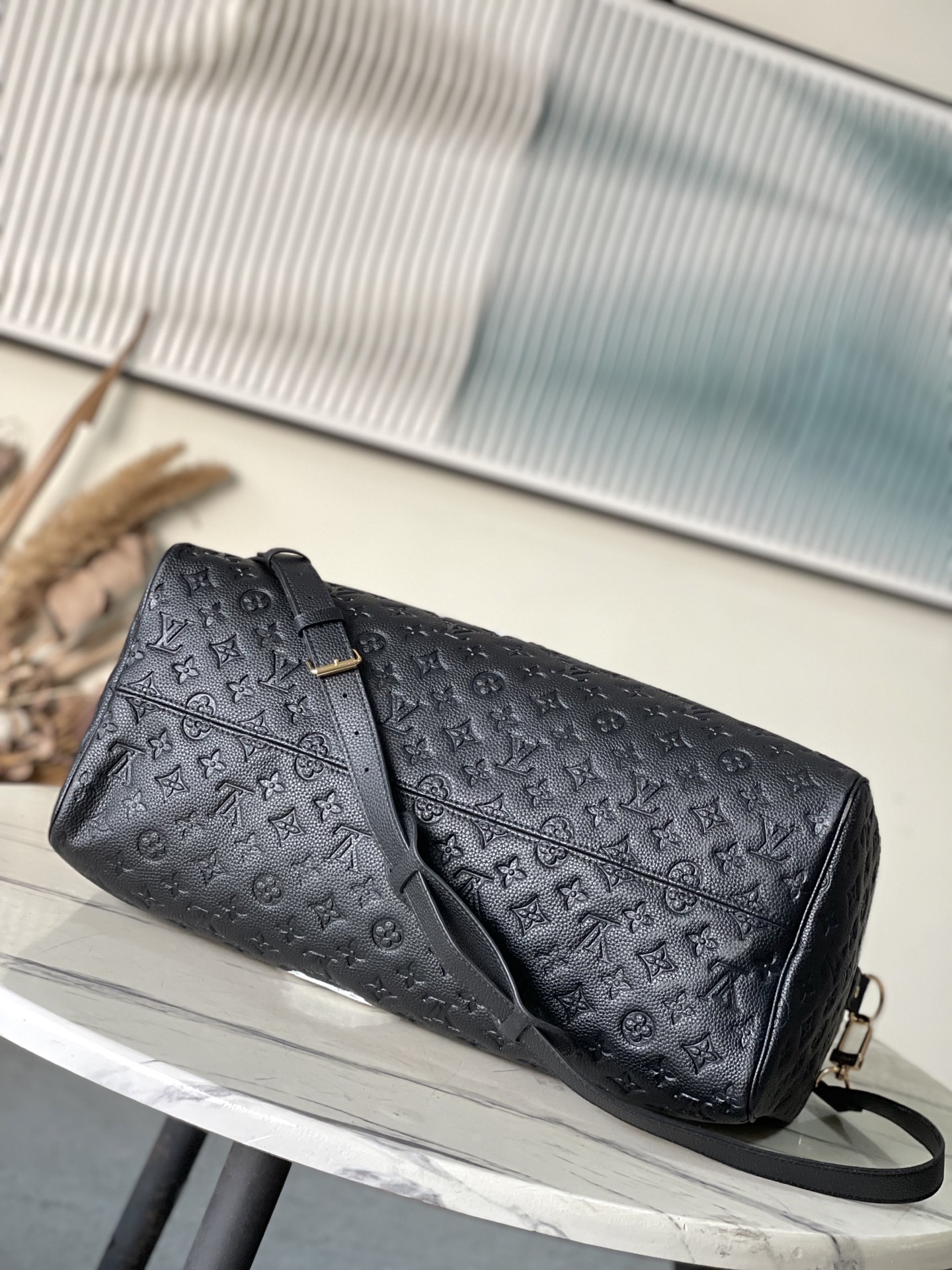 Bagsaaa LV M13761 LV x TM Keepall Bandoulière 45 Black & Panda - 45cm