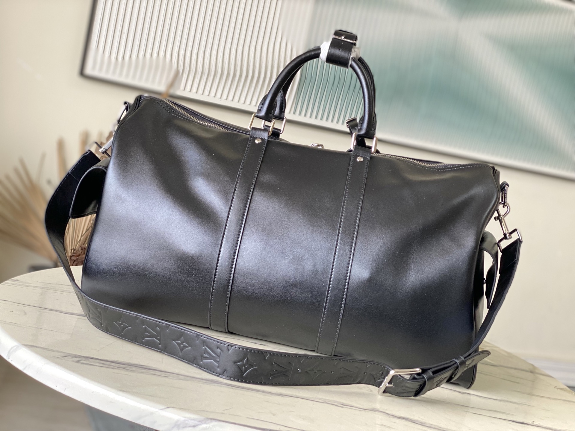 Bagsaaa LV M13992 Keepall Cargo Bandoulière 50 Black - 52cm