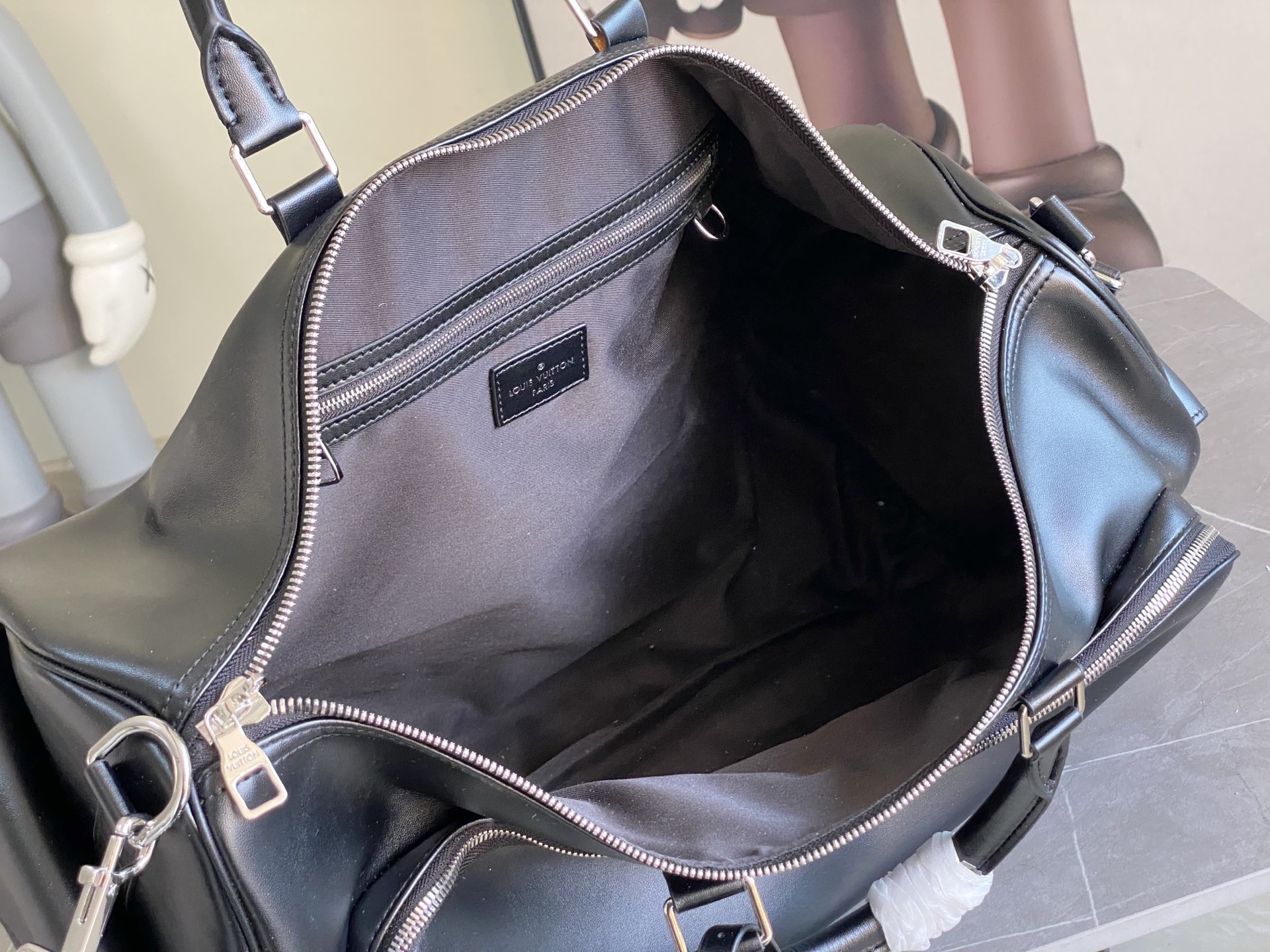 Bagsaaa LV M13992 Keepall Cargo Bandoulière 50 Black - 52cm