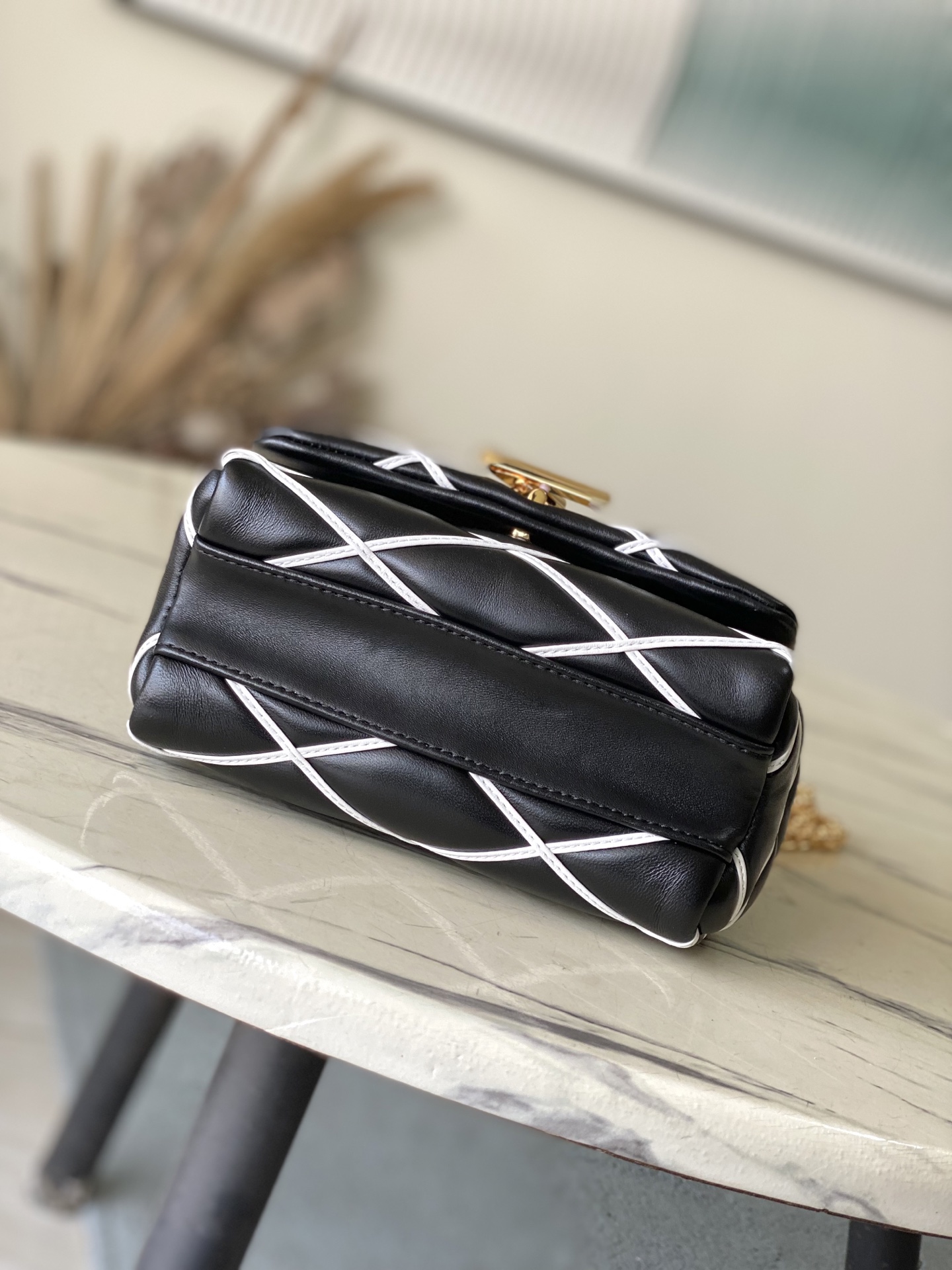 Bagsaaa LV M14849 GO-14 PM Black/White - 20cm