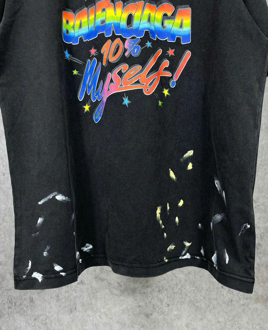 Bagsaaa Ba1en*iaga 90/10 logo print T-Shirt Black