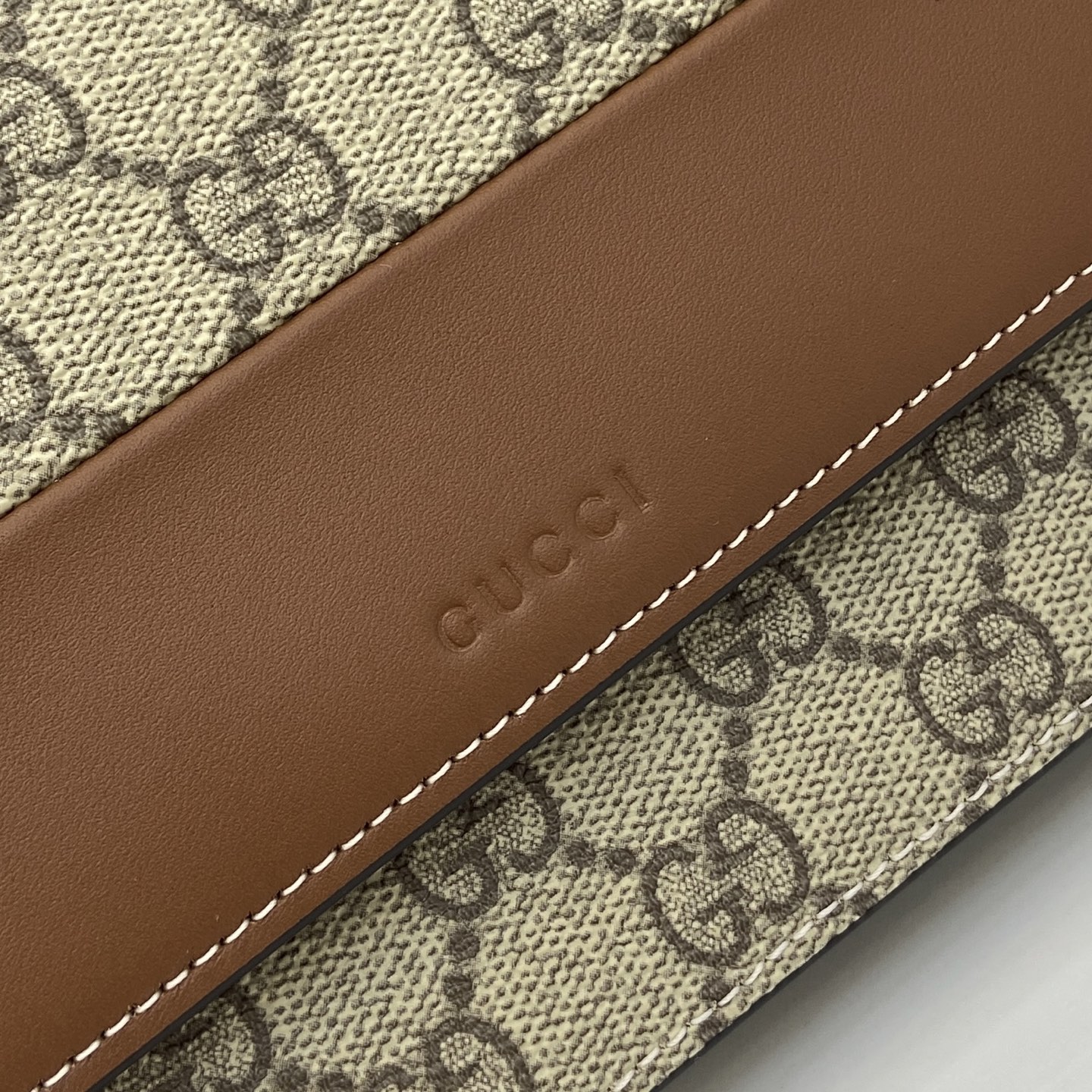 Bagsaaa Gvc*1 GG Emblem wallet on chain 838151 Brown smooth leather - 20cm