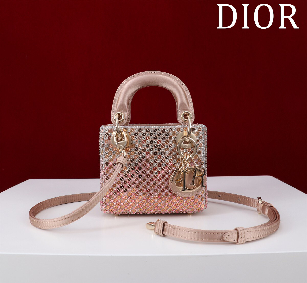 Bagsaaa D10r Micro Lady Sparkle Pink - 12cm