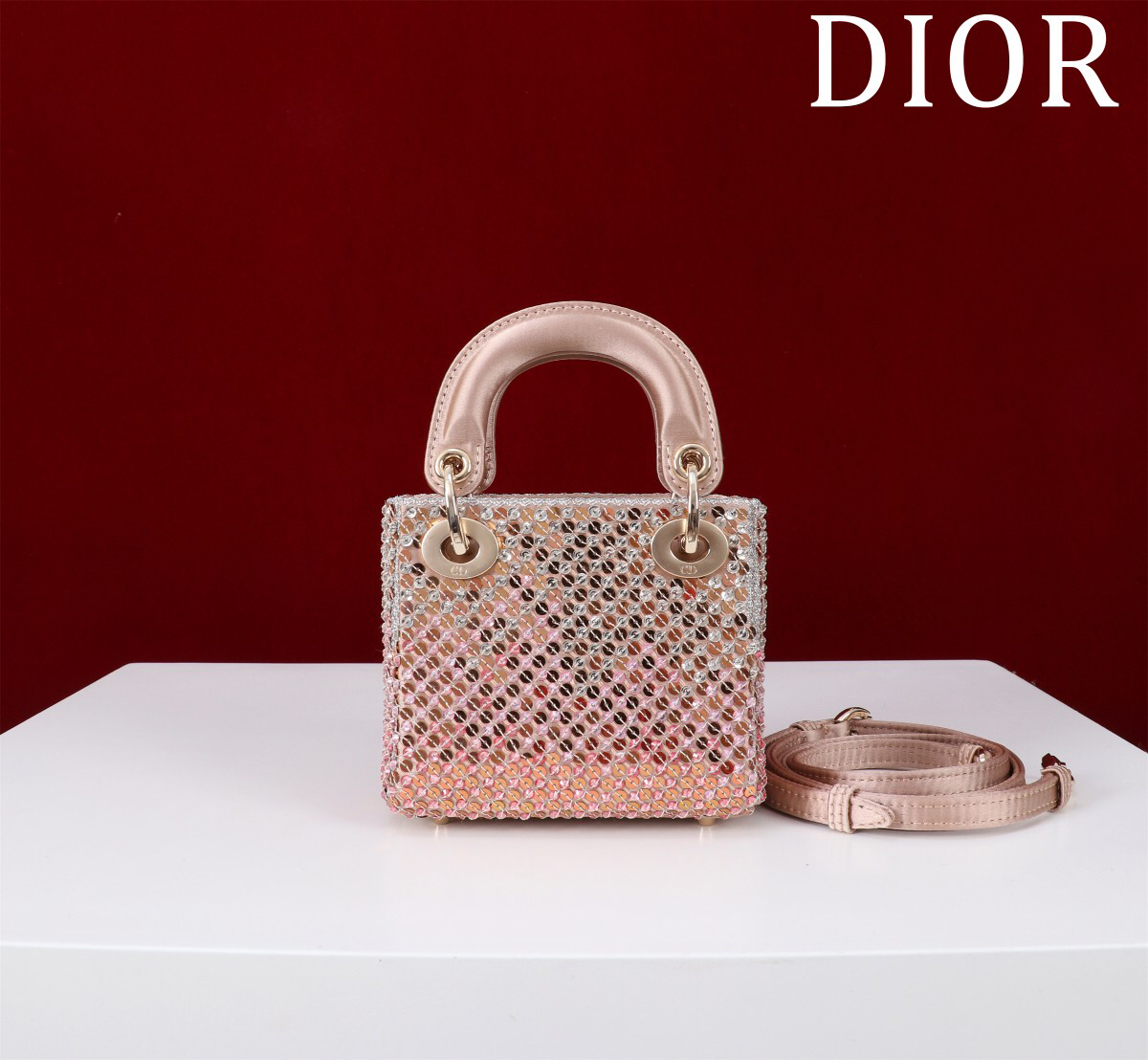 Bagsaaa D10r Micro Lady Sparkle Pink - 12cm