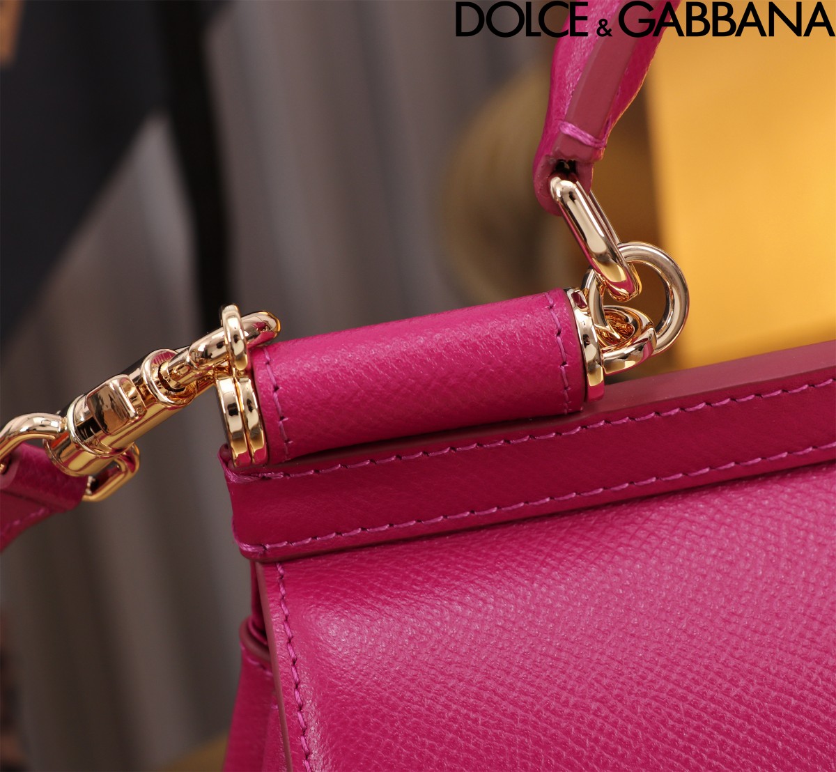 Bagsaaa Dolce & Gabbana Small Sicily handbag fuchsia pink - 19cm