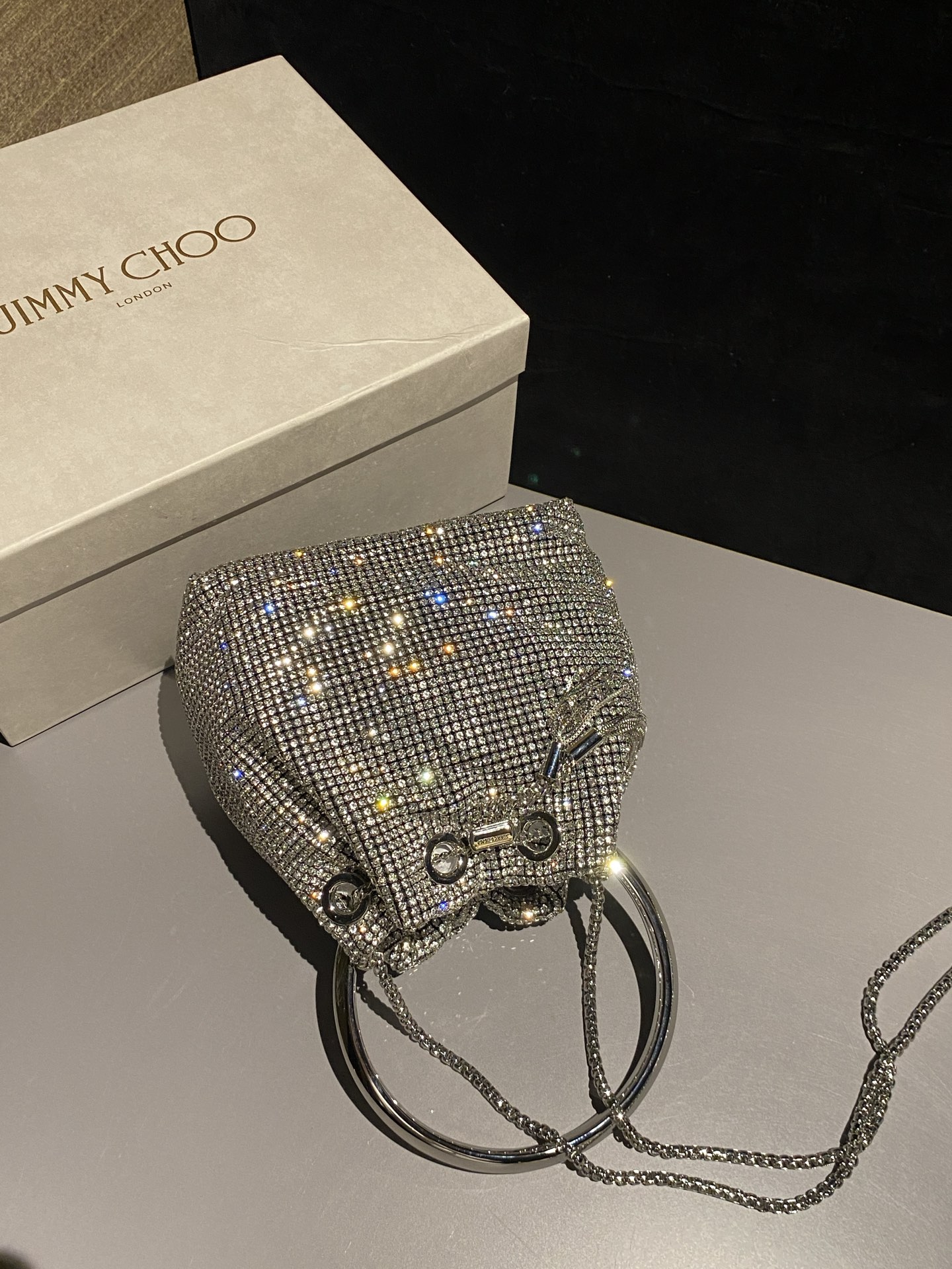 Bagsaaa J1m*y Ch00 Bon Bon Crystal Bag Silver - 16m