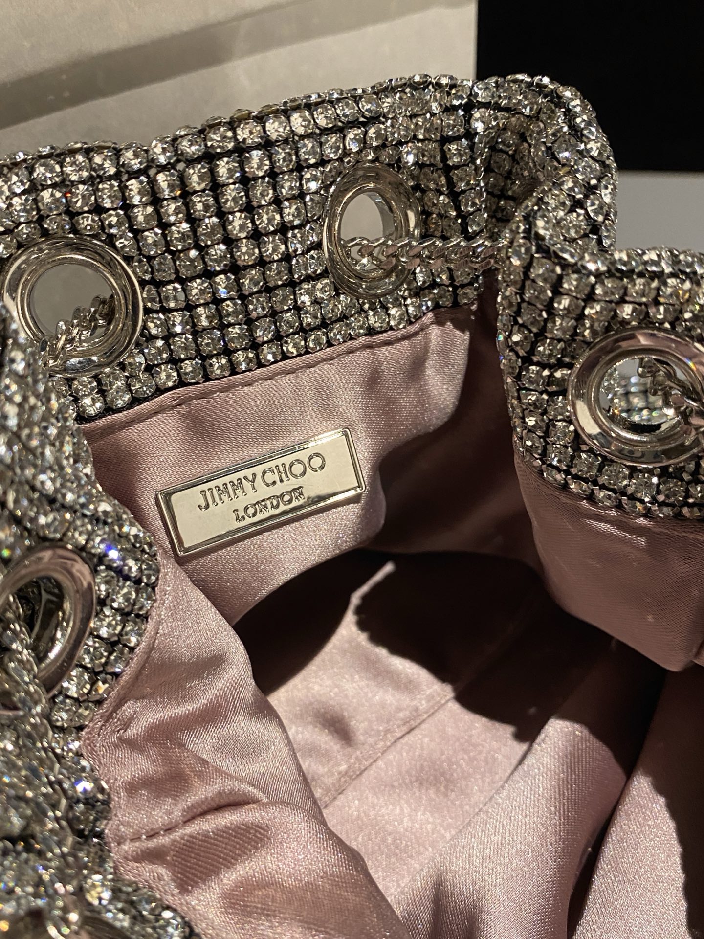 Bagsaaa J1m*y Ch00 Bon Bon Crystal Bag Silver - 16m