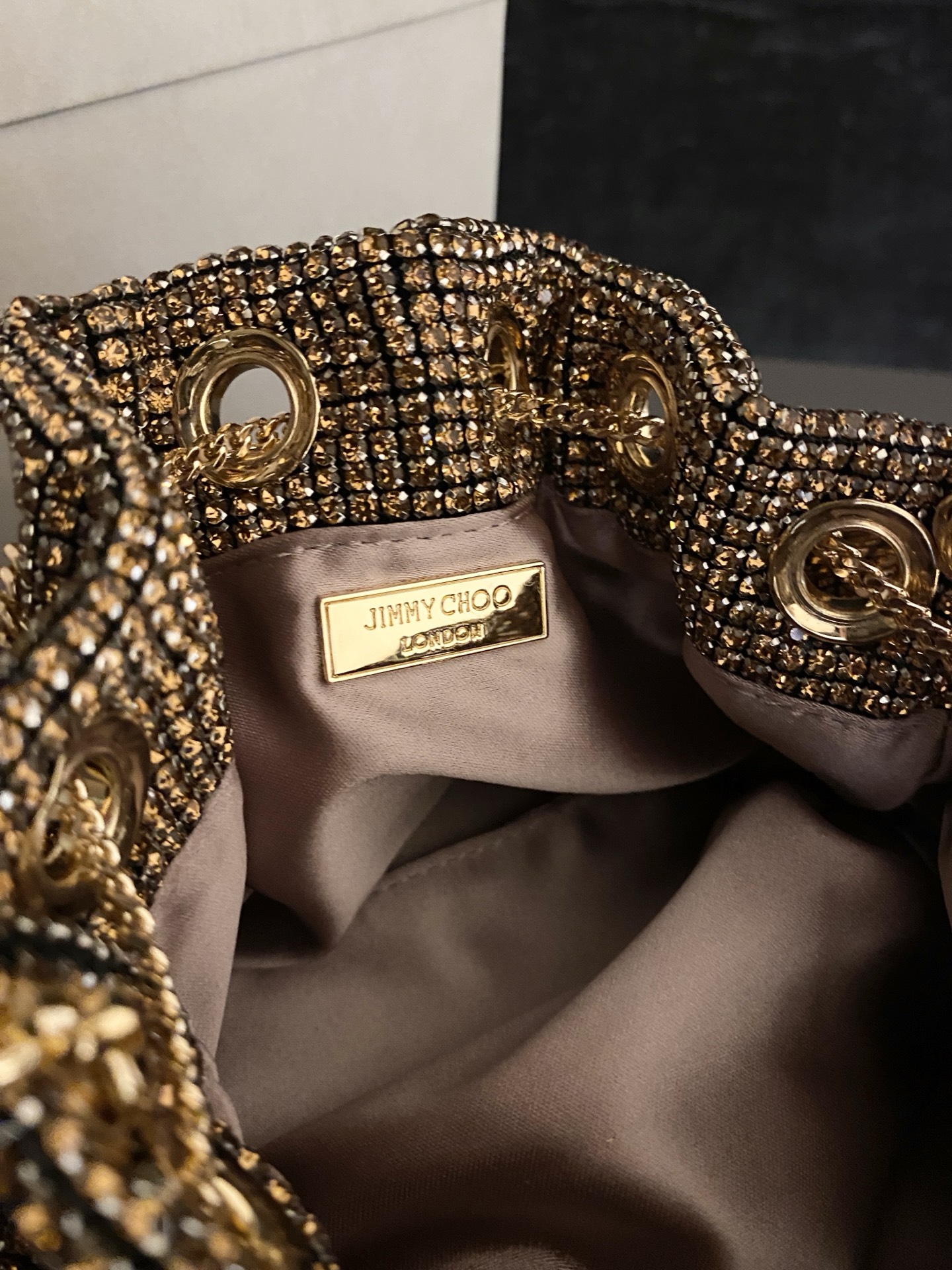 Bagsaaa J1m*y Ch00 Bon Bon Crystal Bag Gold - 16m