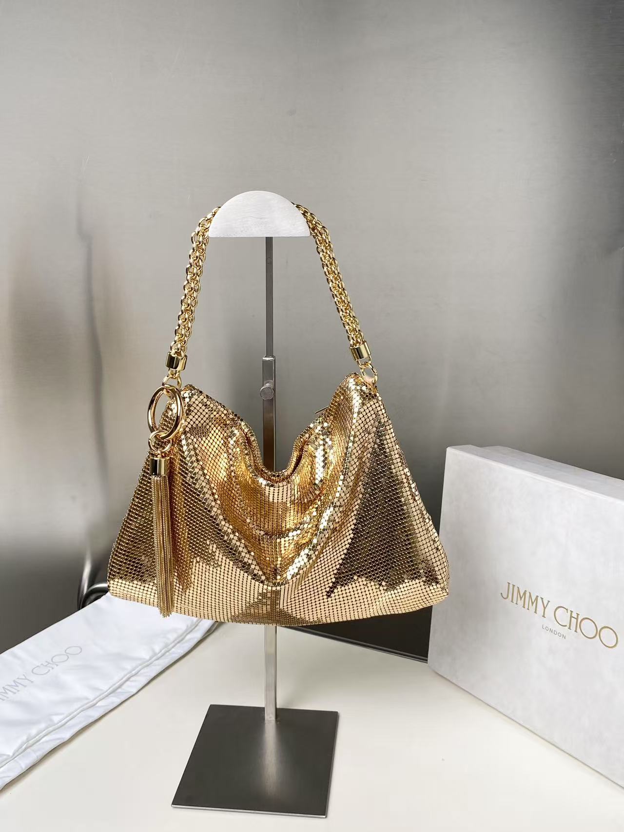 Bagsaaa J1m*y Ch00 Callie Bag Gold - 24cm