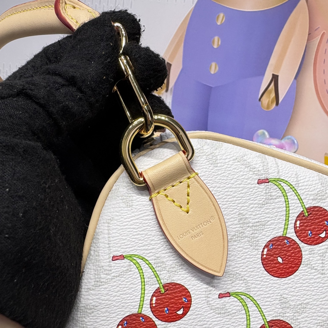 Bagsaaa M14238 LV x TM Speedy Soft Bandoulière 30 Monogram cherry - 30cm