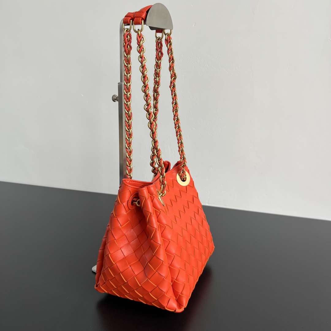 Bagsaaa B0tt*ga Ven*ta Small Parachute Chain 817175 orange - 20cm