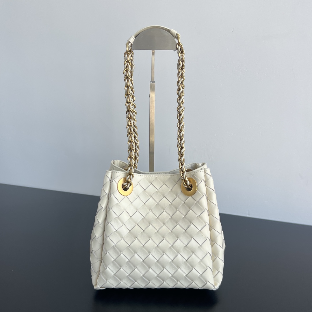 Bagsaaa B0tt*ga Ven*ta Small Parachute Chain 817175 white - 20cm