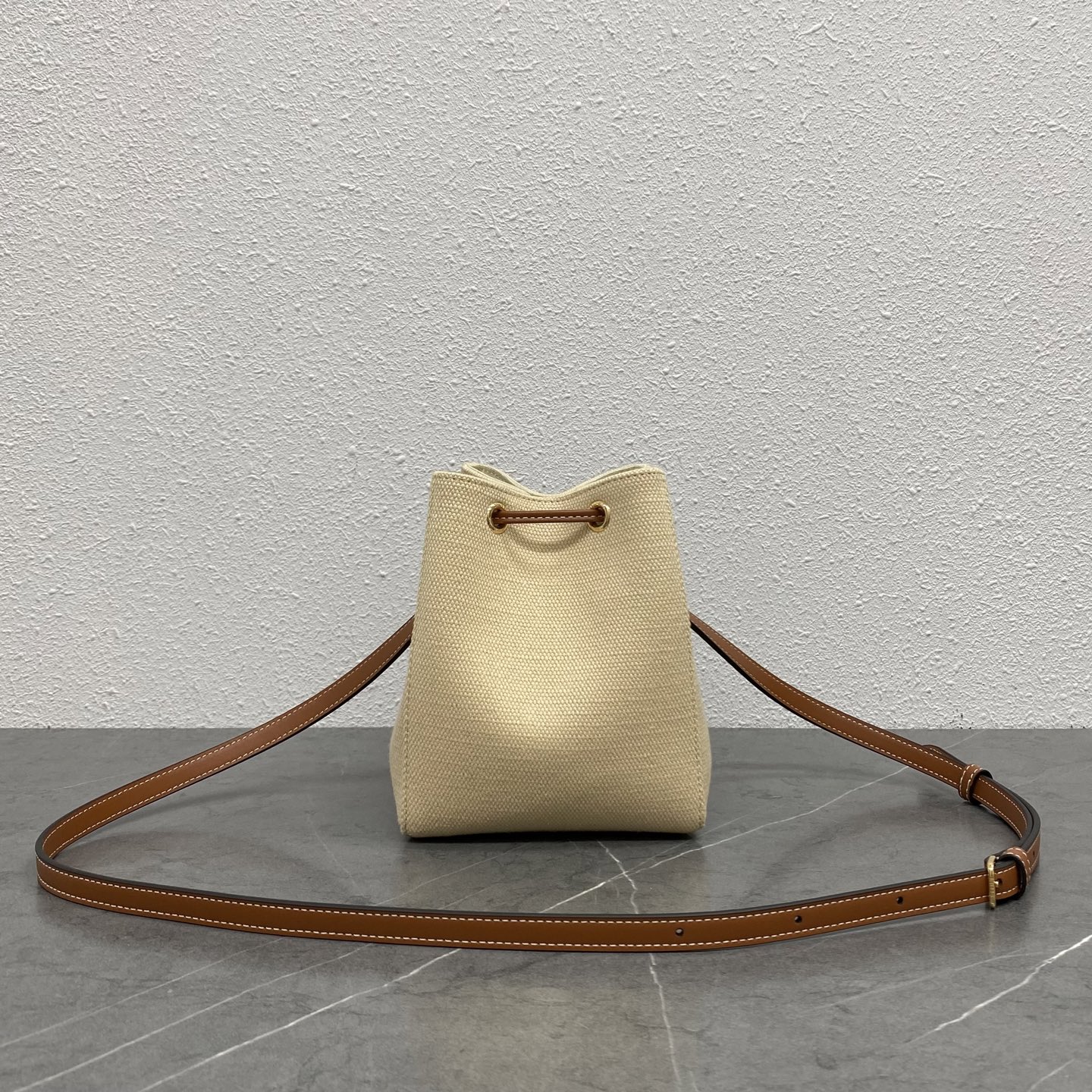 Bagsaaa Ce1i*e Micro Sailor In Textile with Anchor Embroidery and Calfskin - 18cm