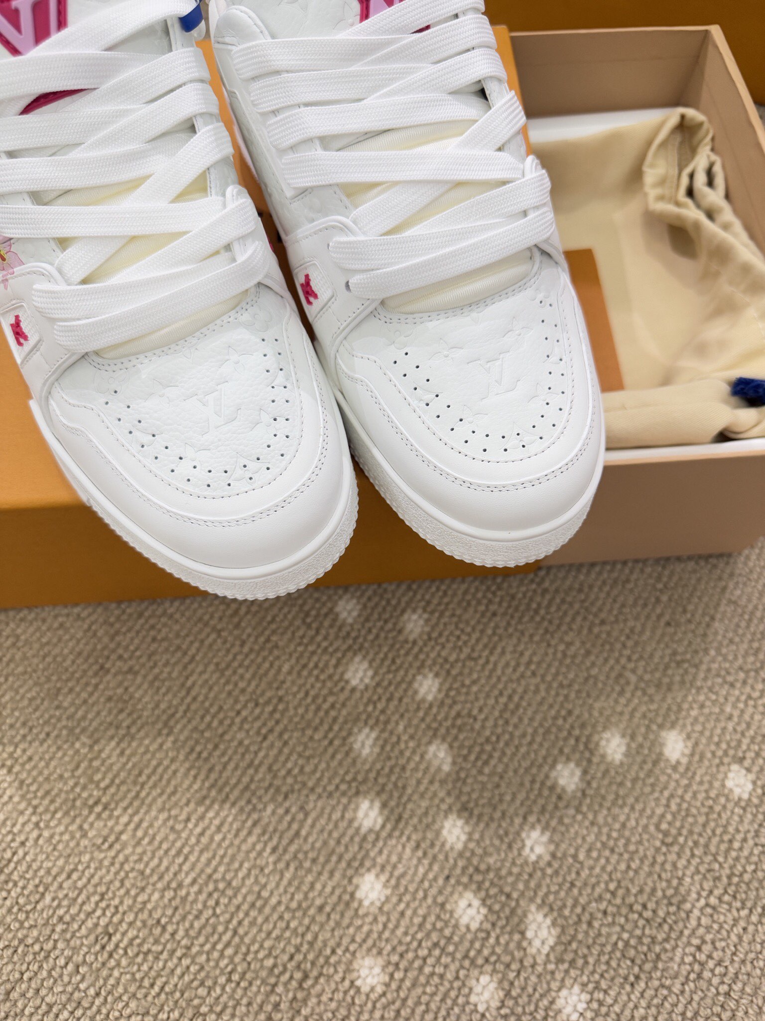 Bagsaaa LV x TM LV Trainer Sneaker Cherry Blossom