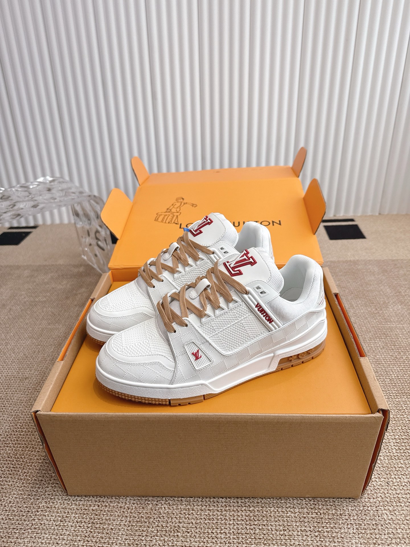 Bagsaaa LV Trainer Sneaker white